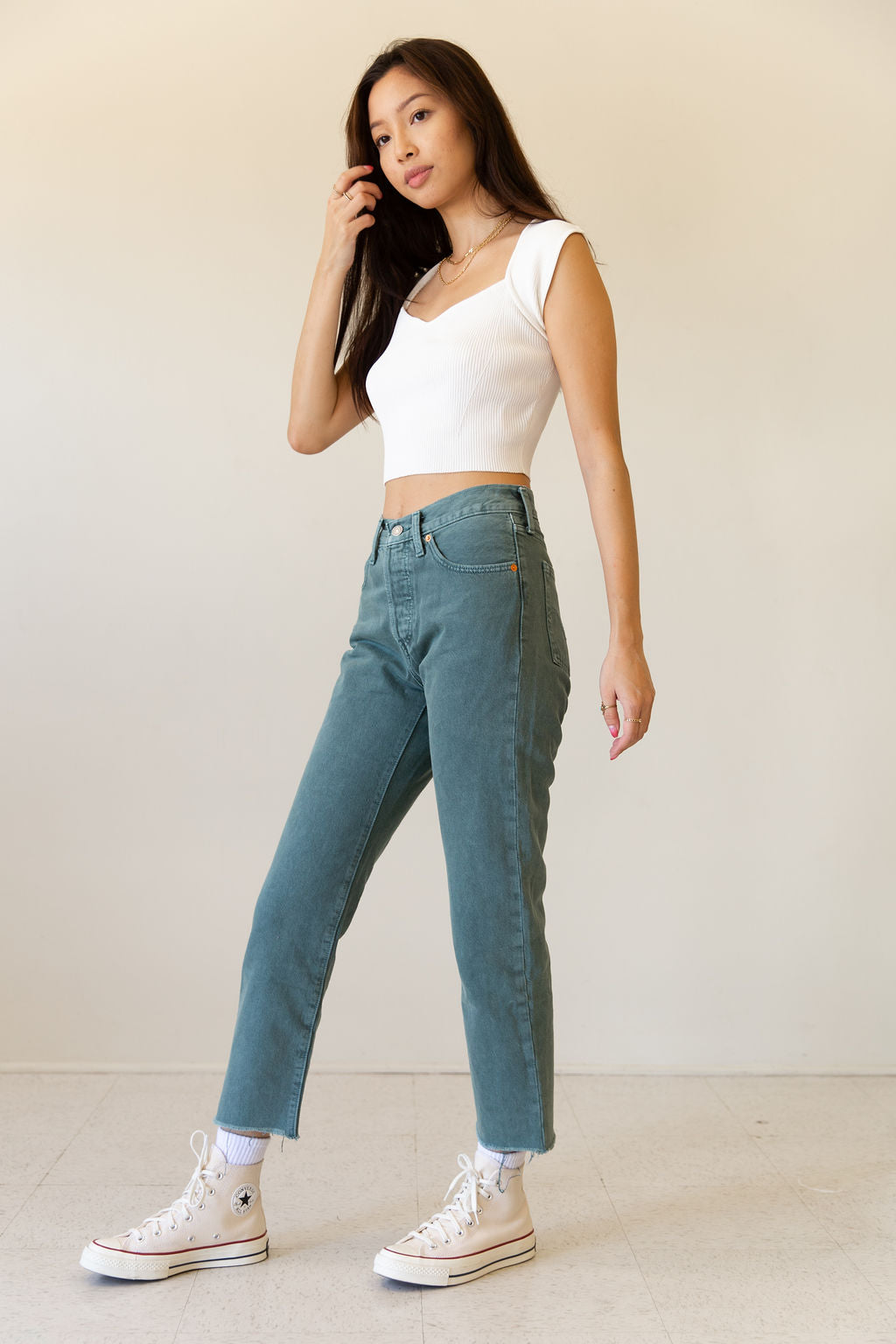 501 Misty Crop Jeans by Levi's