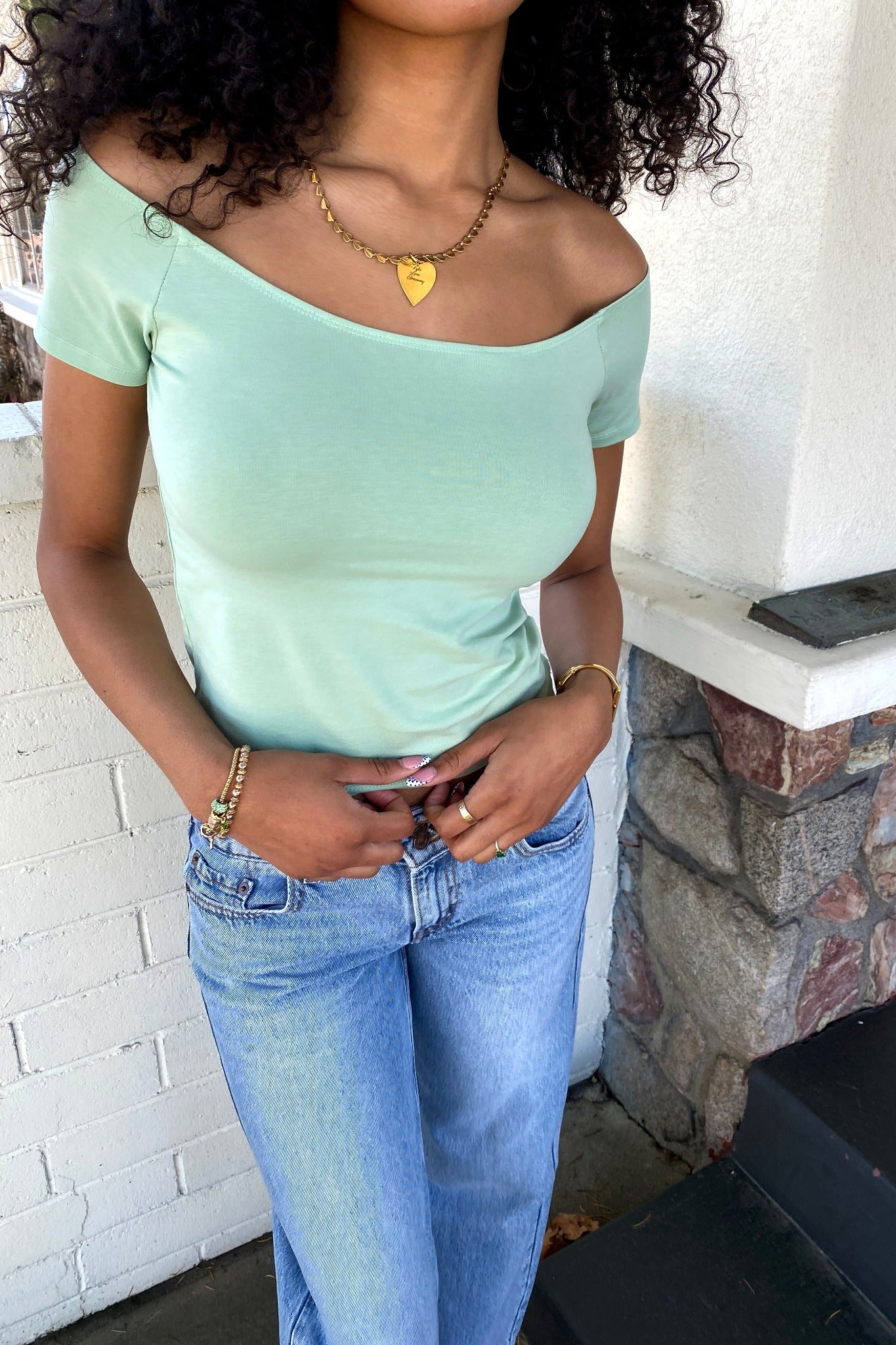 Basic Over The Shoulder Top