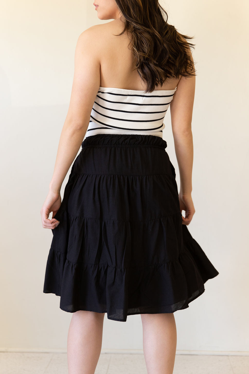 Love Lost Tiered Midi Skirt