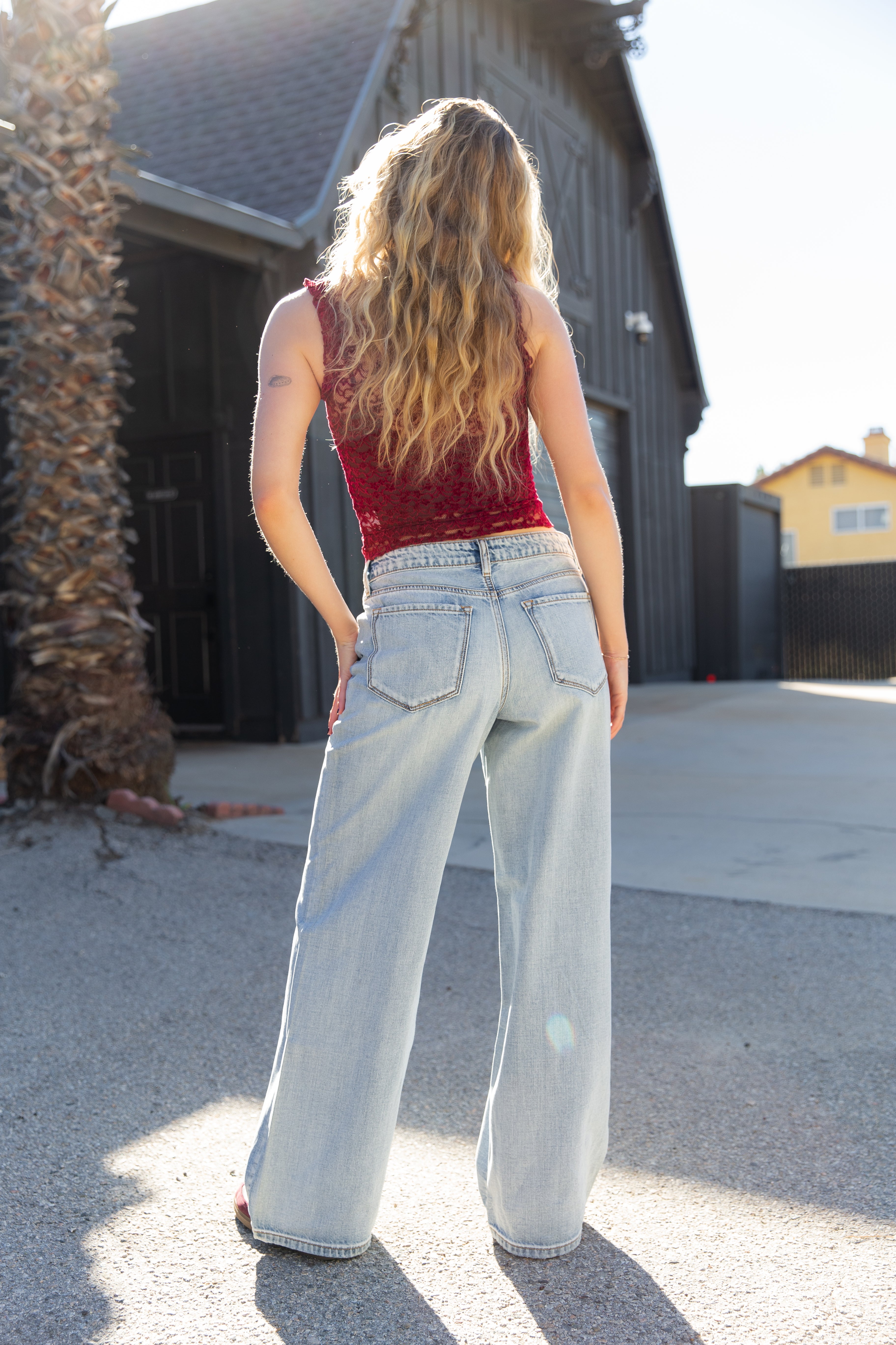Nectar Premium Denim: The Olivine Wide Leg Jeans