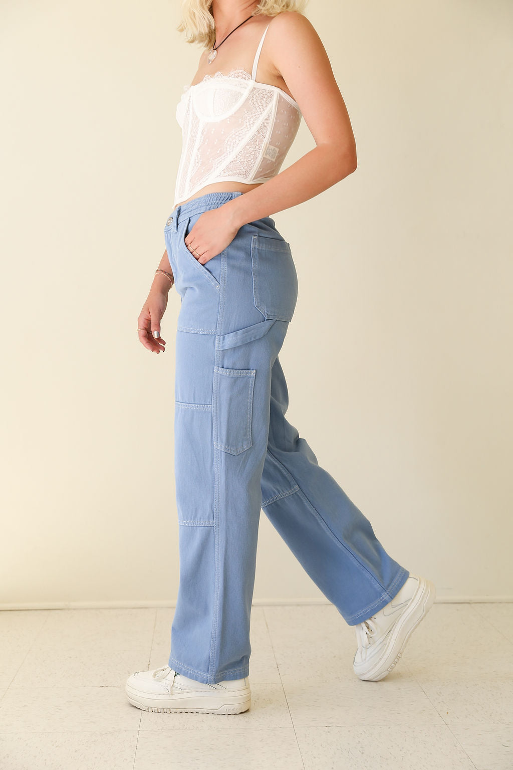 Paneled Utility Skater Jeans by BDG