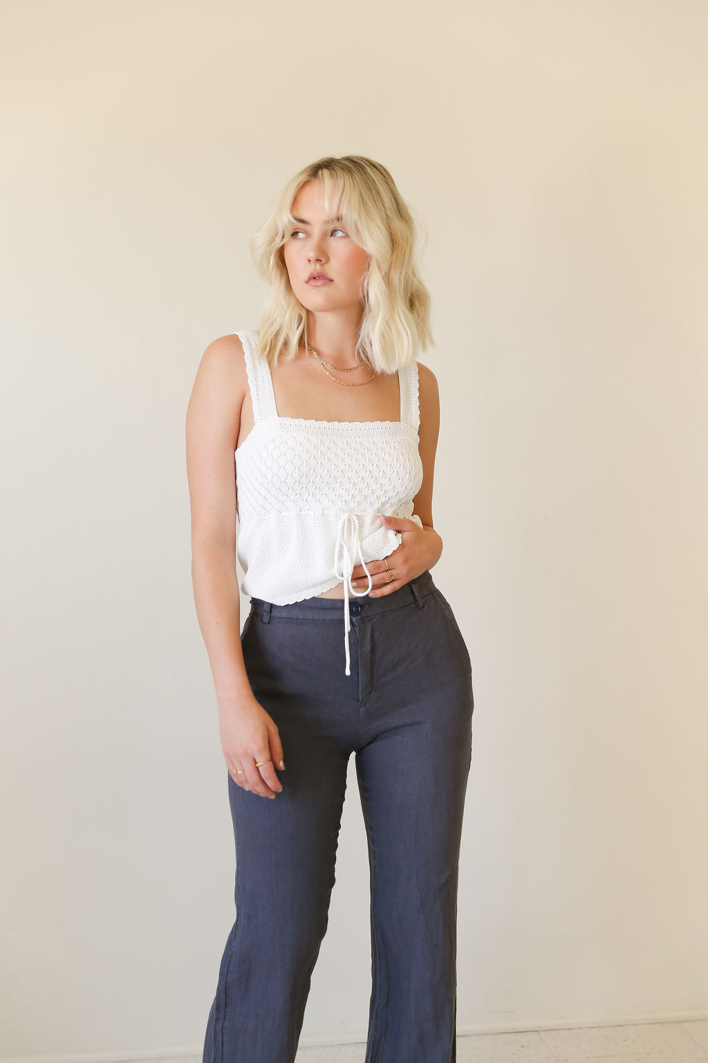 Middle Ground Sleeveless Knit Top