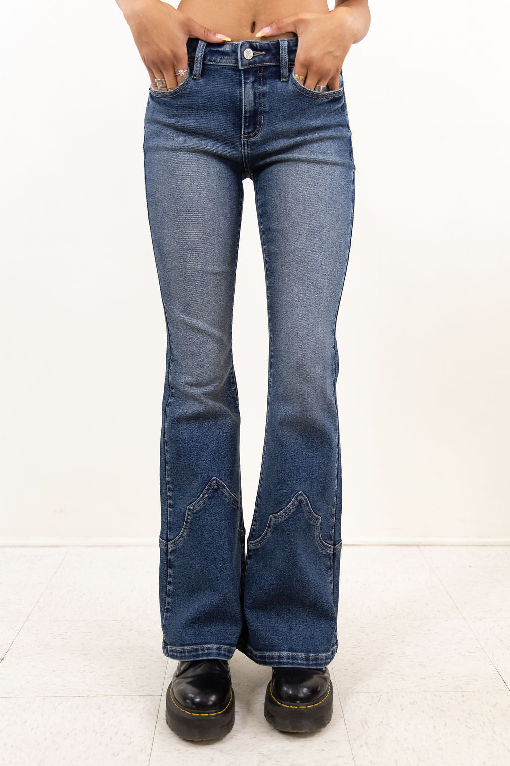 Nectar Premium Denim: The Olivine Western Bootcut Jeans