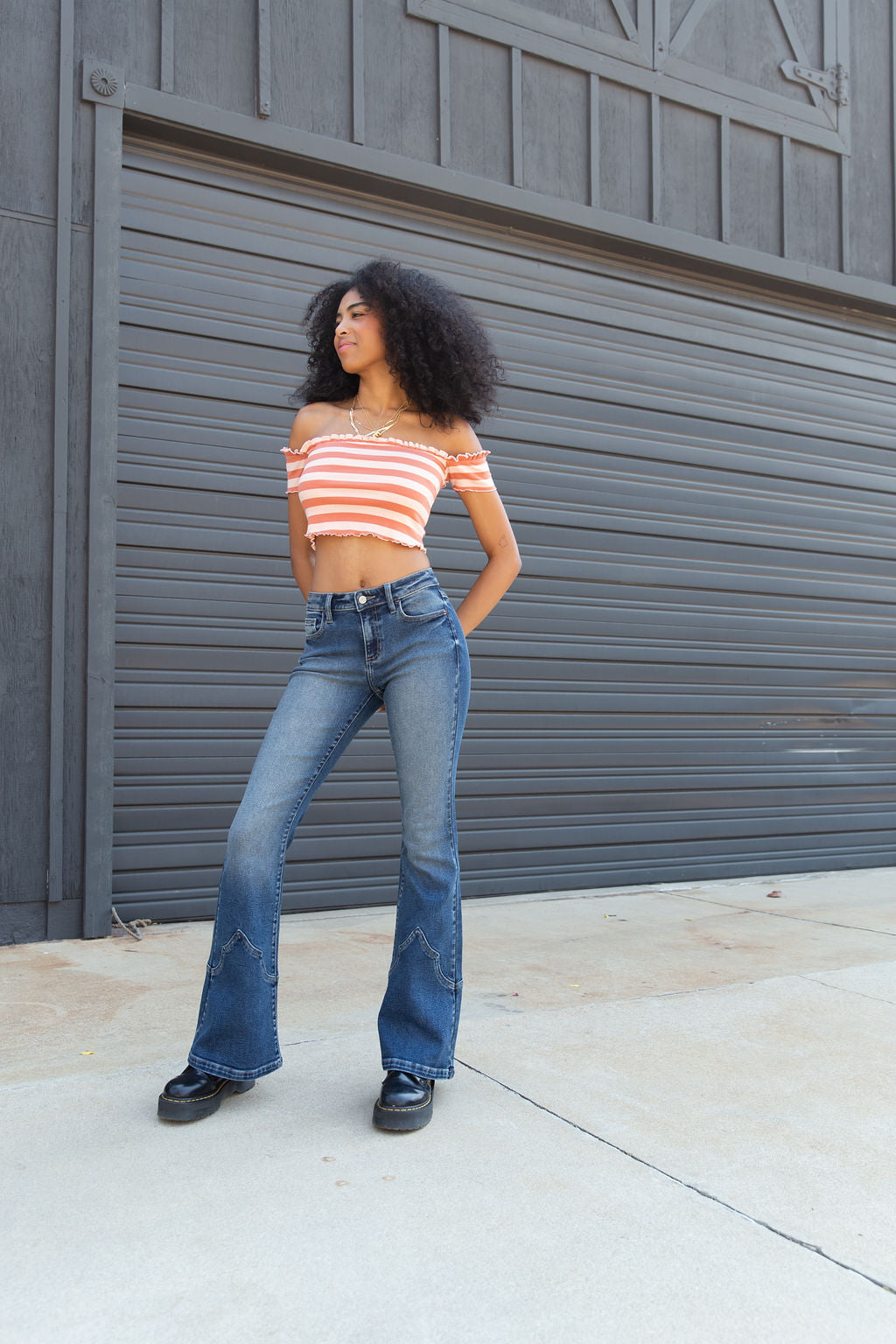 Nectar Premium Denim: The Olivine Western Bootcut Jeans
