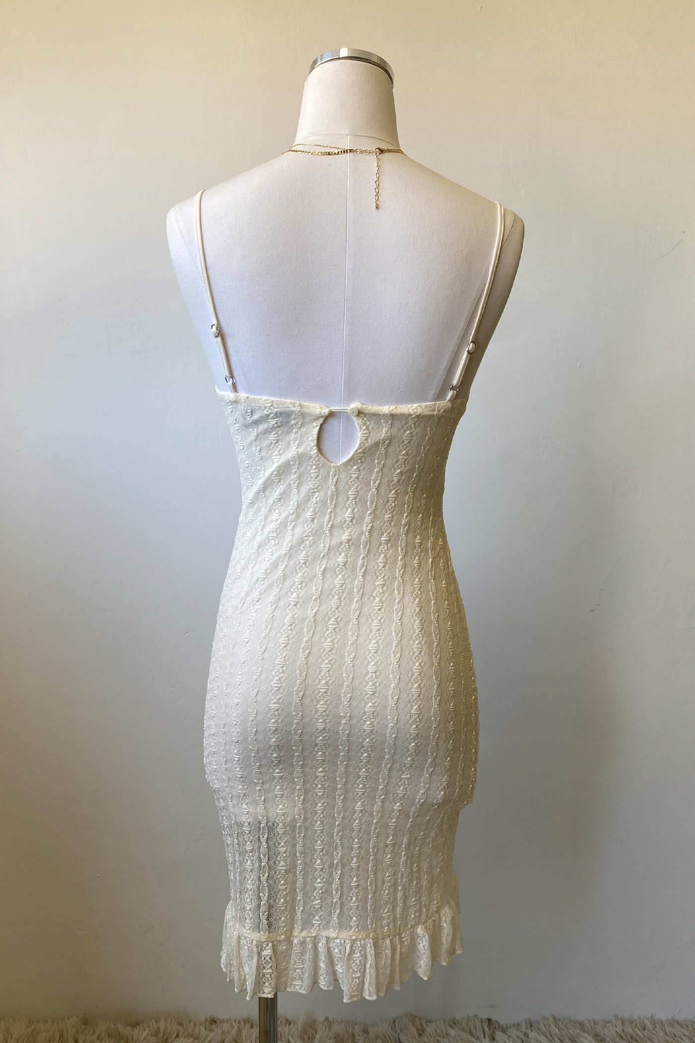 Stretch Lace Mini Cami Dress