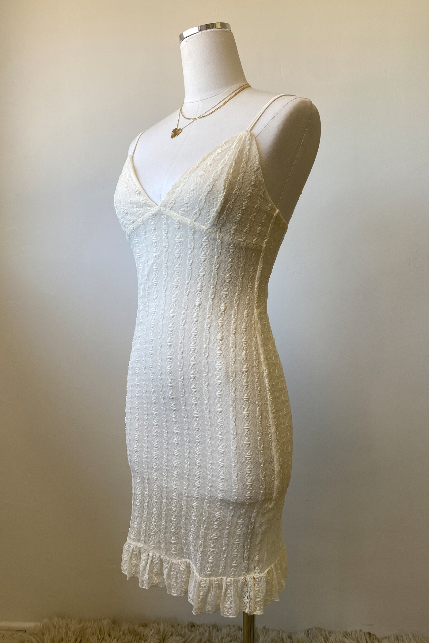 Stretch Lace Mini Cami Dress