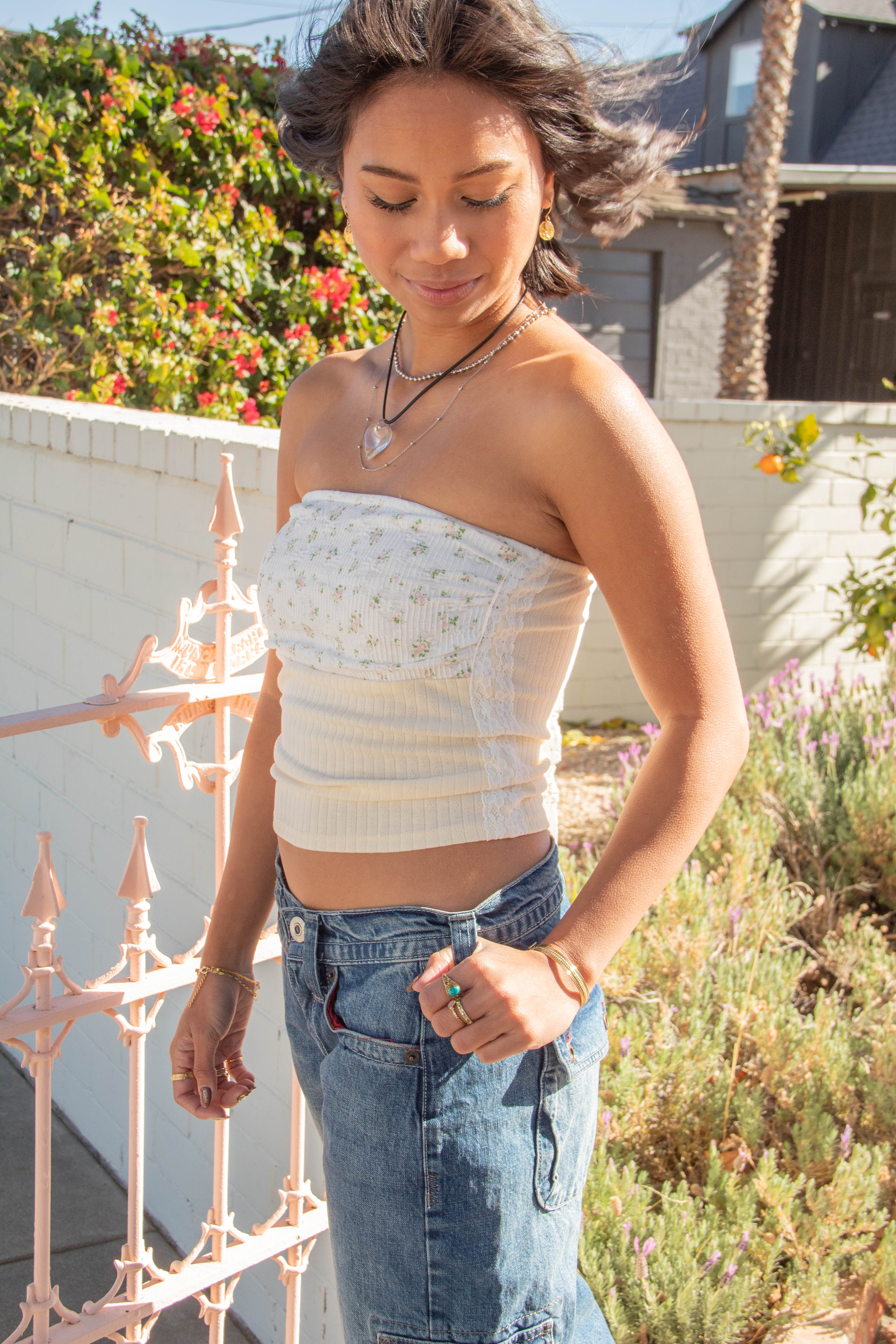 Lacey Pointelle Tube Top