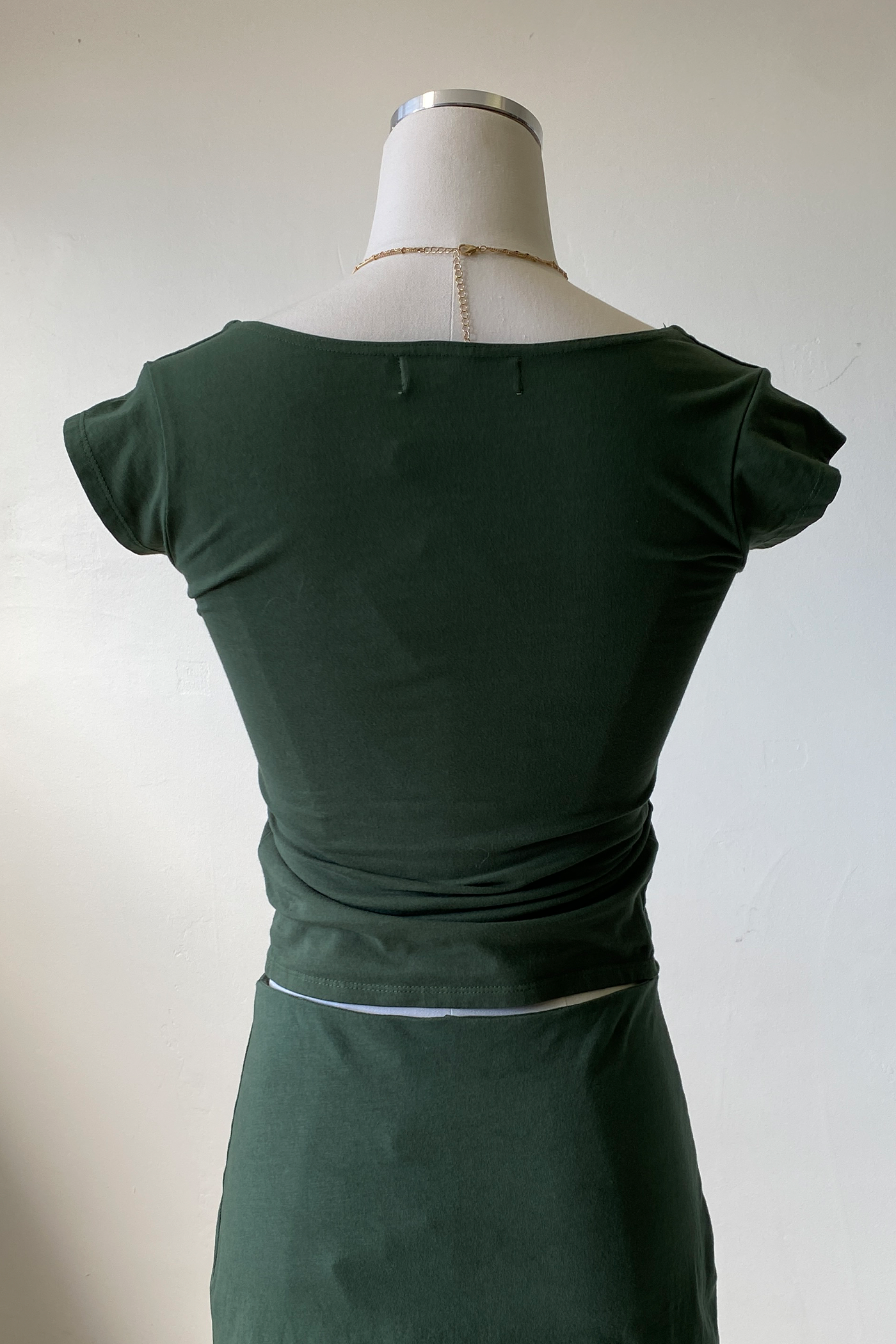 Basic Square Neck Short Sleeve Top