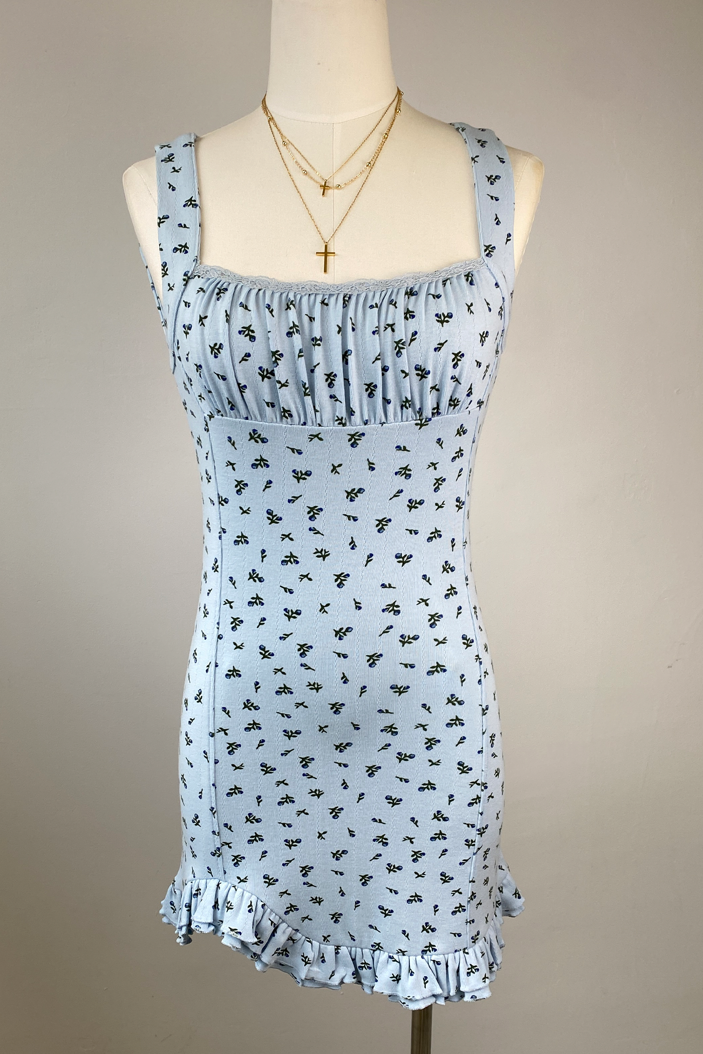 Ditsy Floral Sleeveless Dress