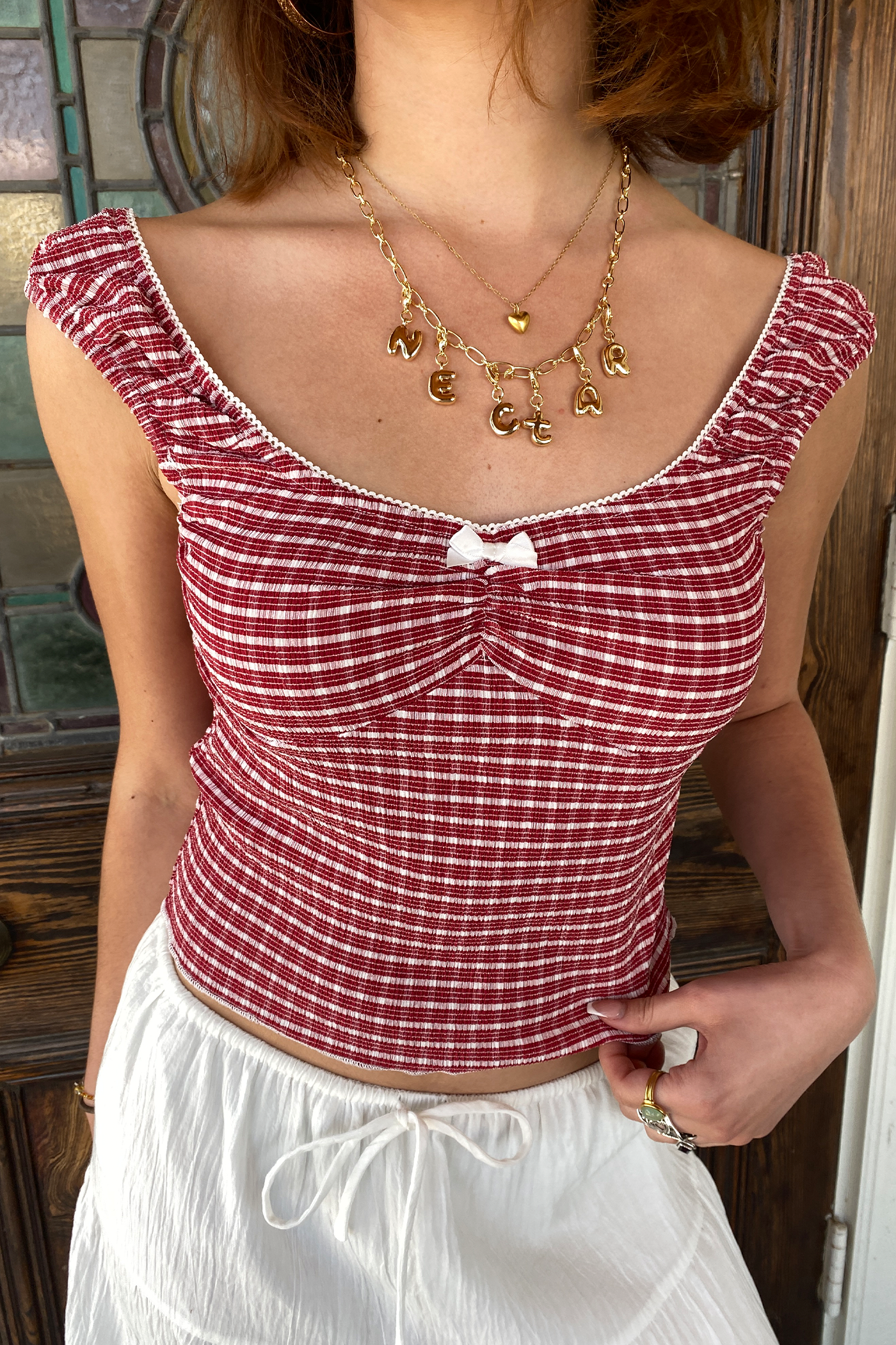 Striped Sleeveless Top