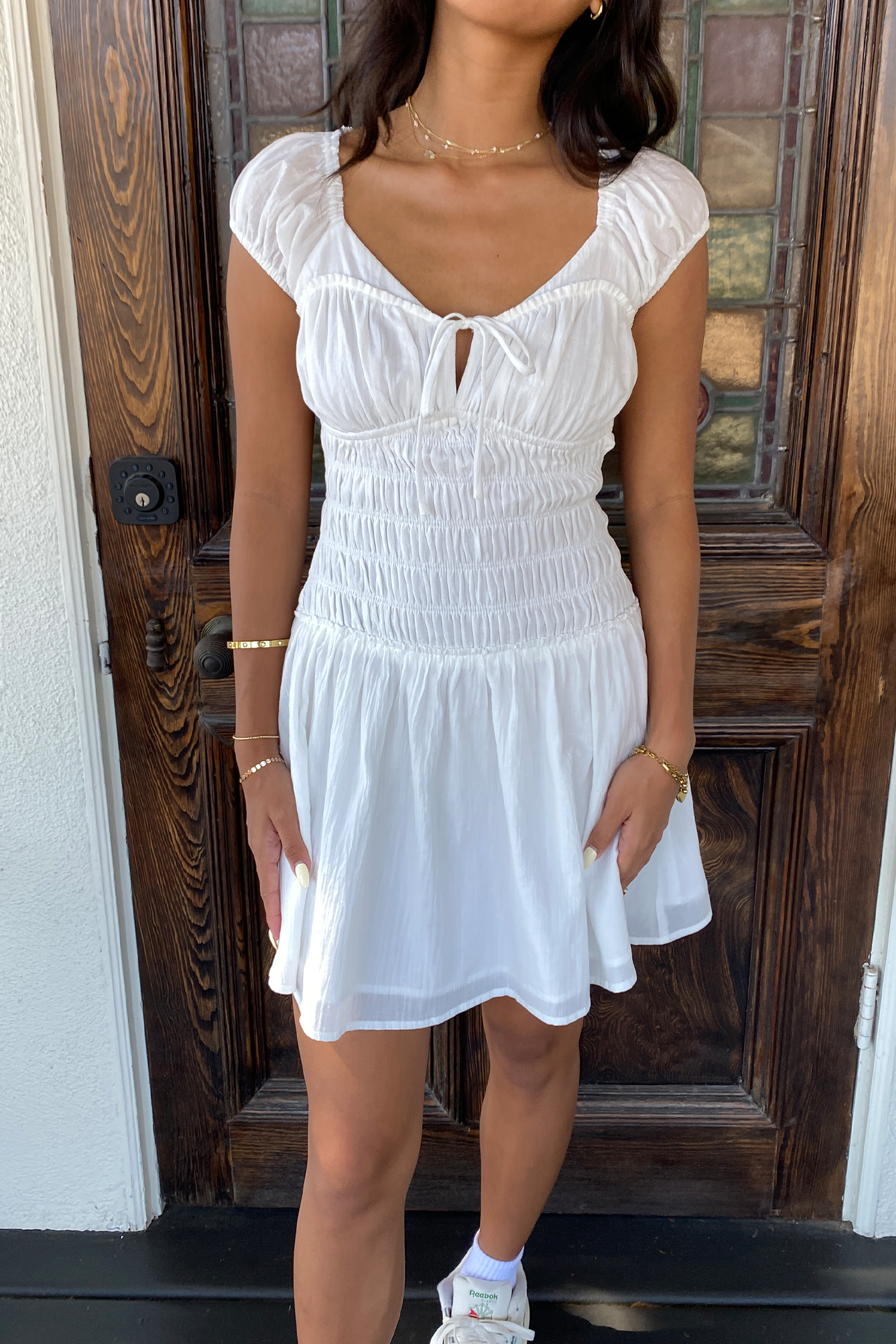 Cap Sleeve Mini Dress