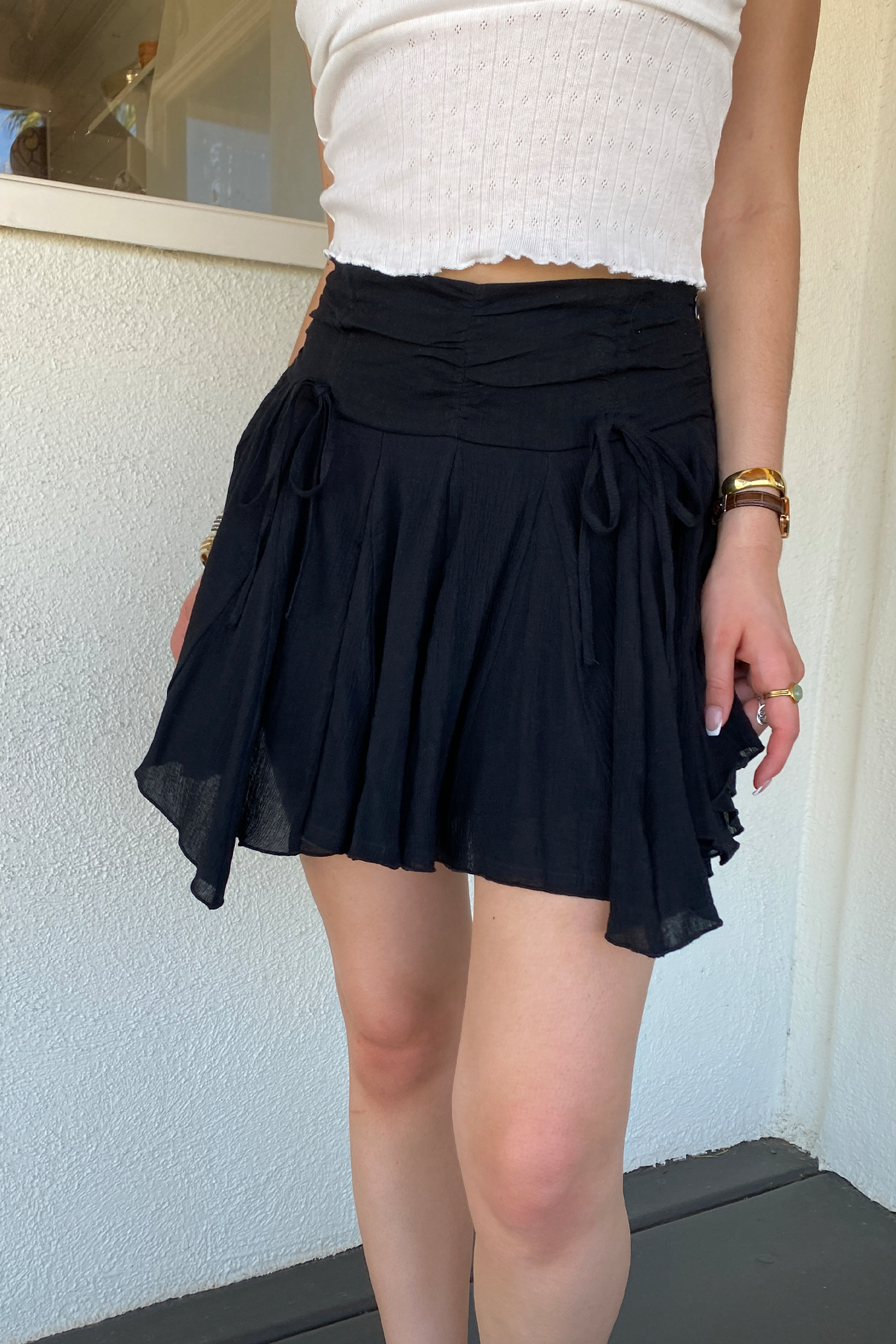 Ruffle Mini Skirt by For Good