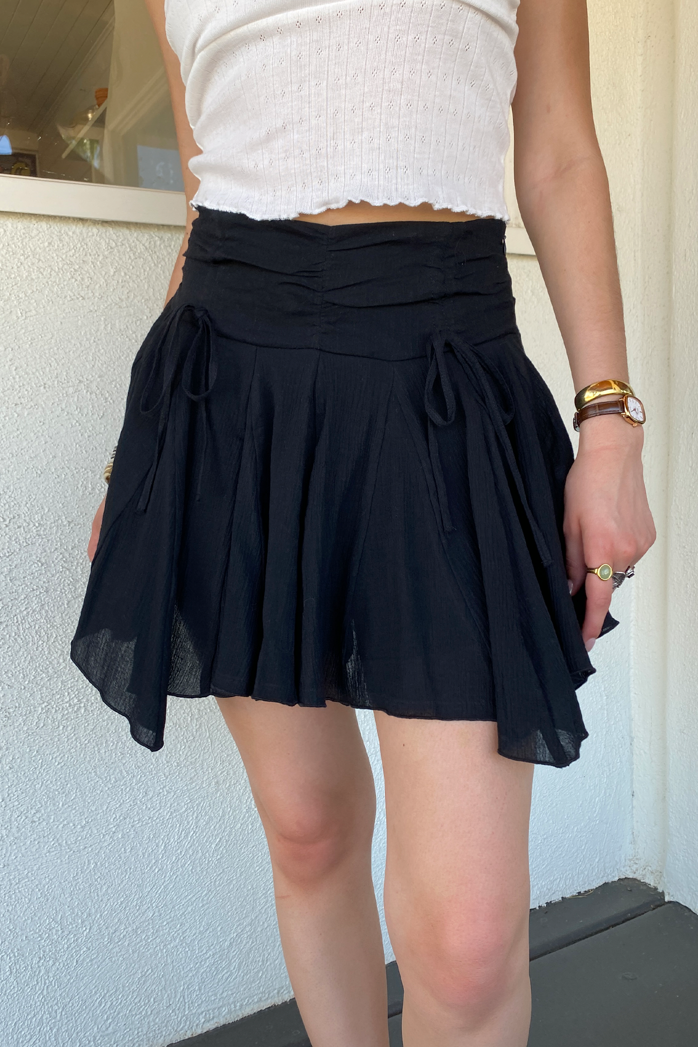Ruffle Mini Skirt by For Good