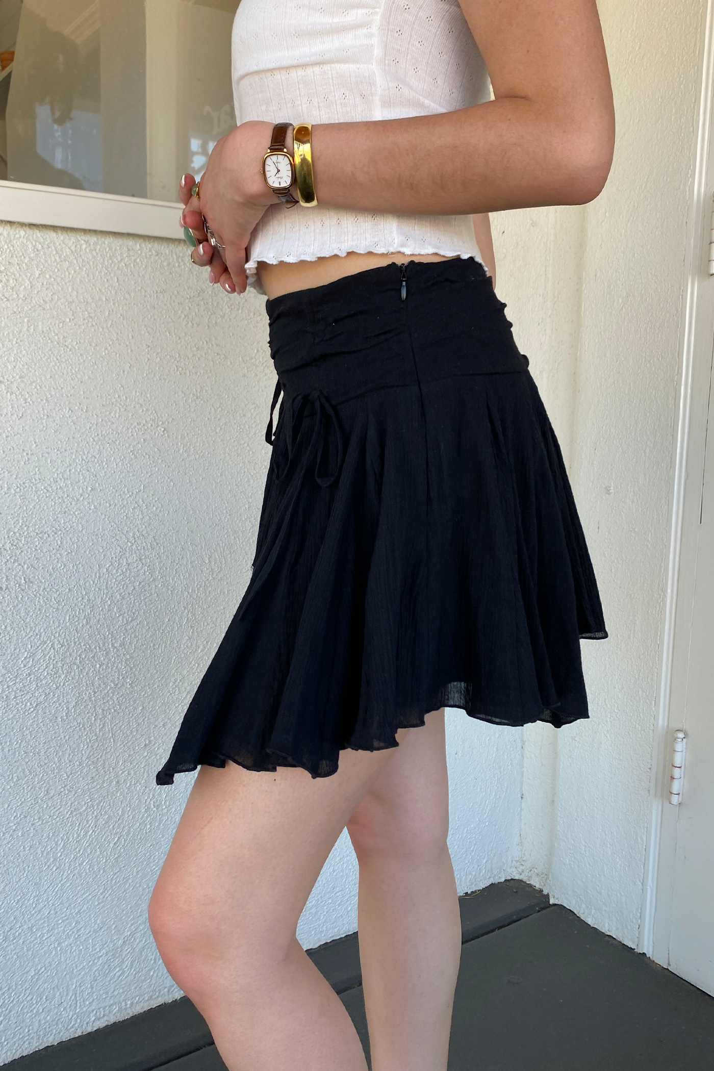 Ruffle Mini Skirt by For Good