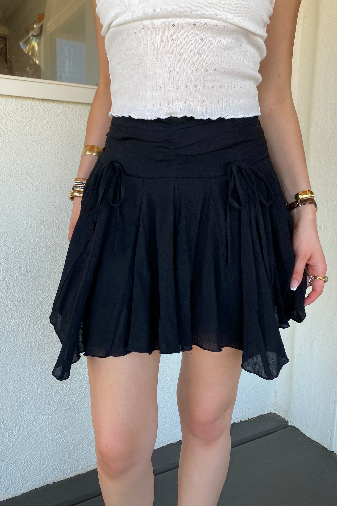 Ruffle Mini Skirt by For Good