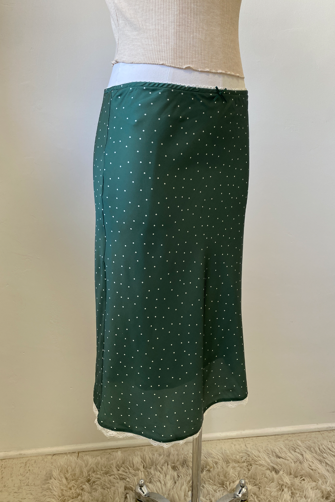 Satin Midi Skirt