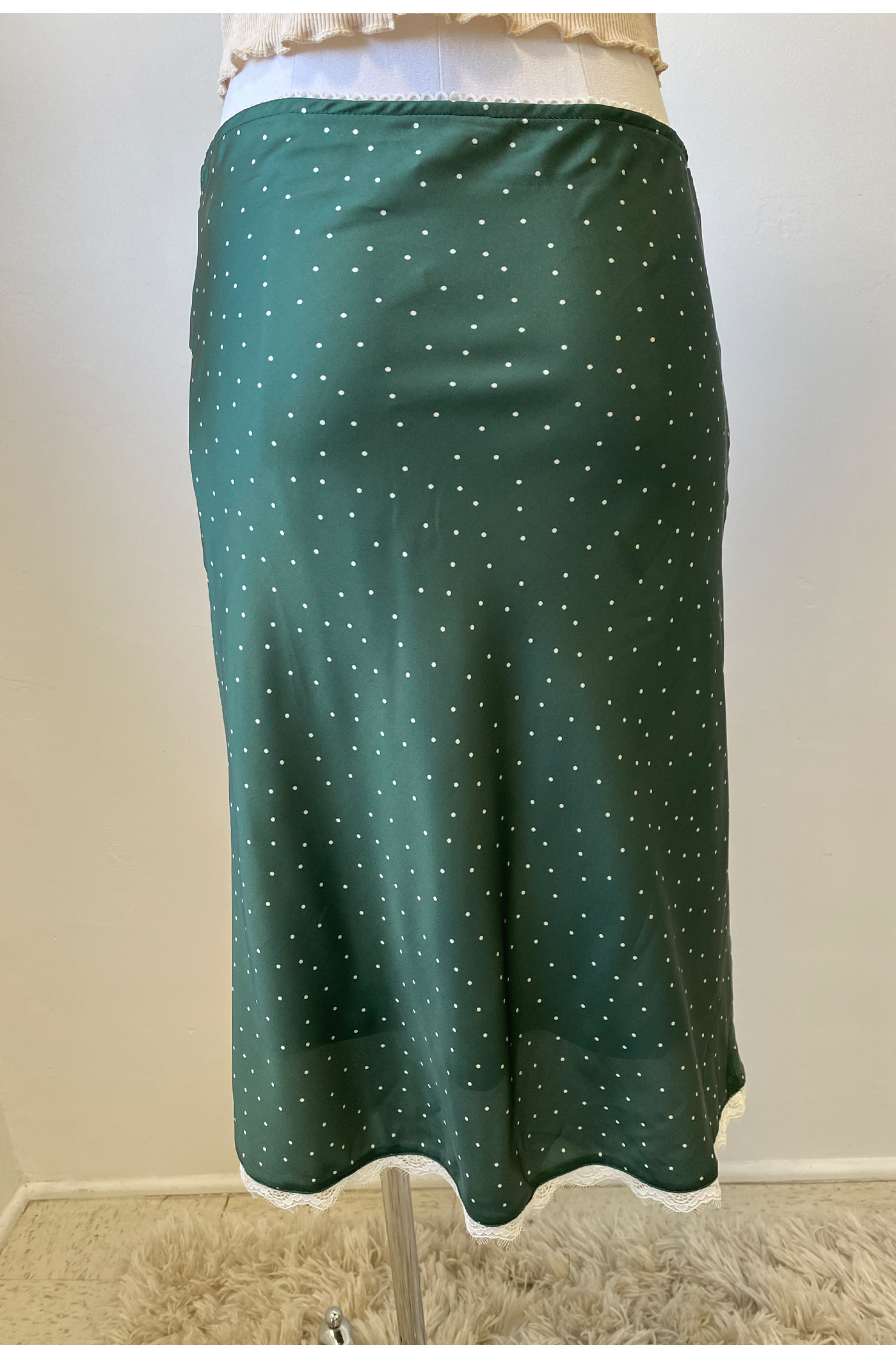 Satin Midi Skirt