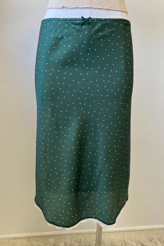 Satin Midi Skirt