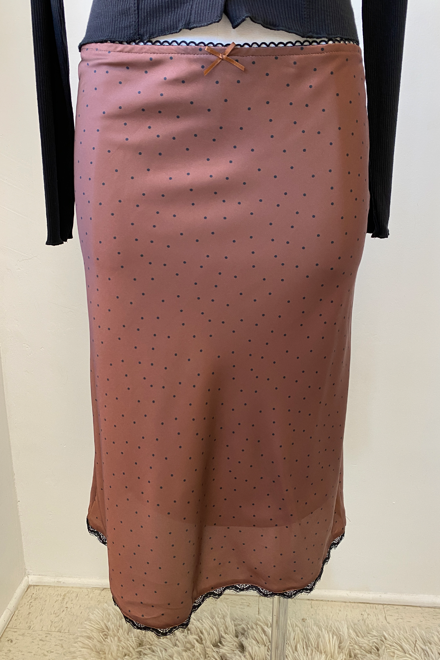Satin Midi Skirt