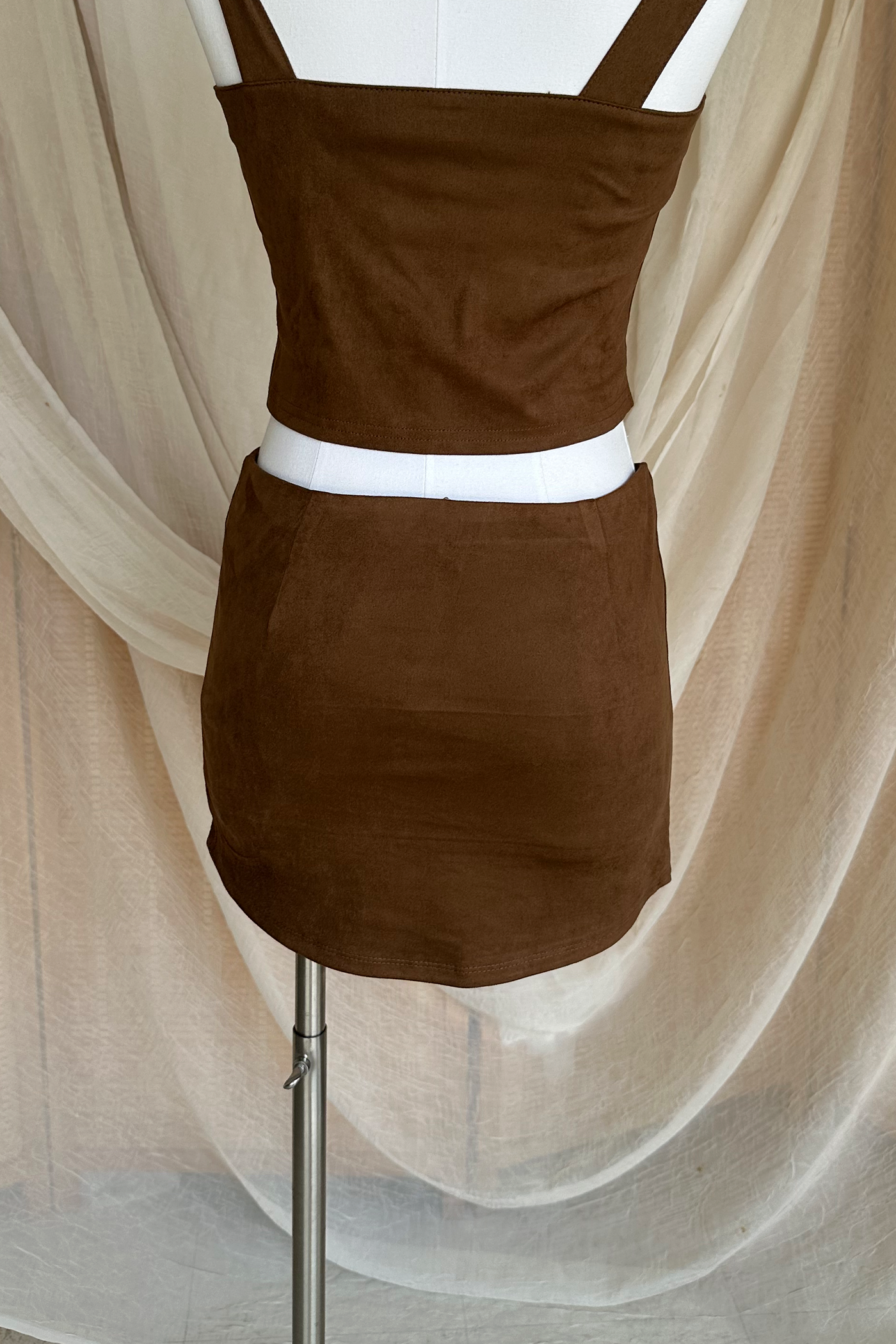 Suede Mini Skort