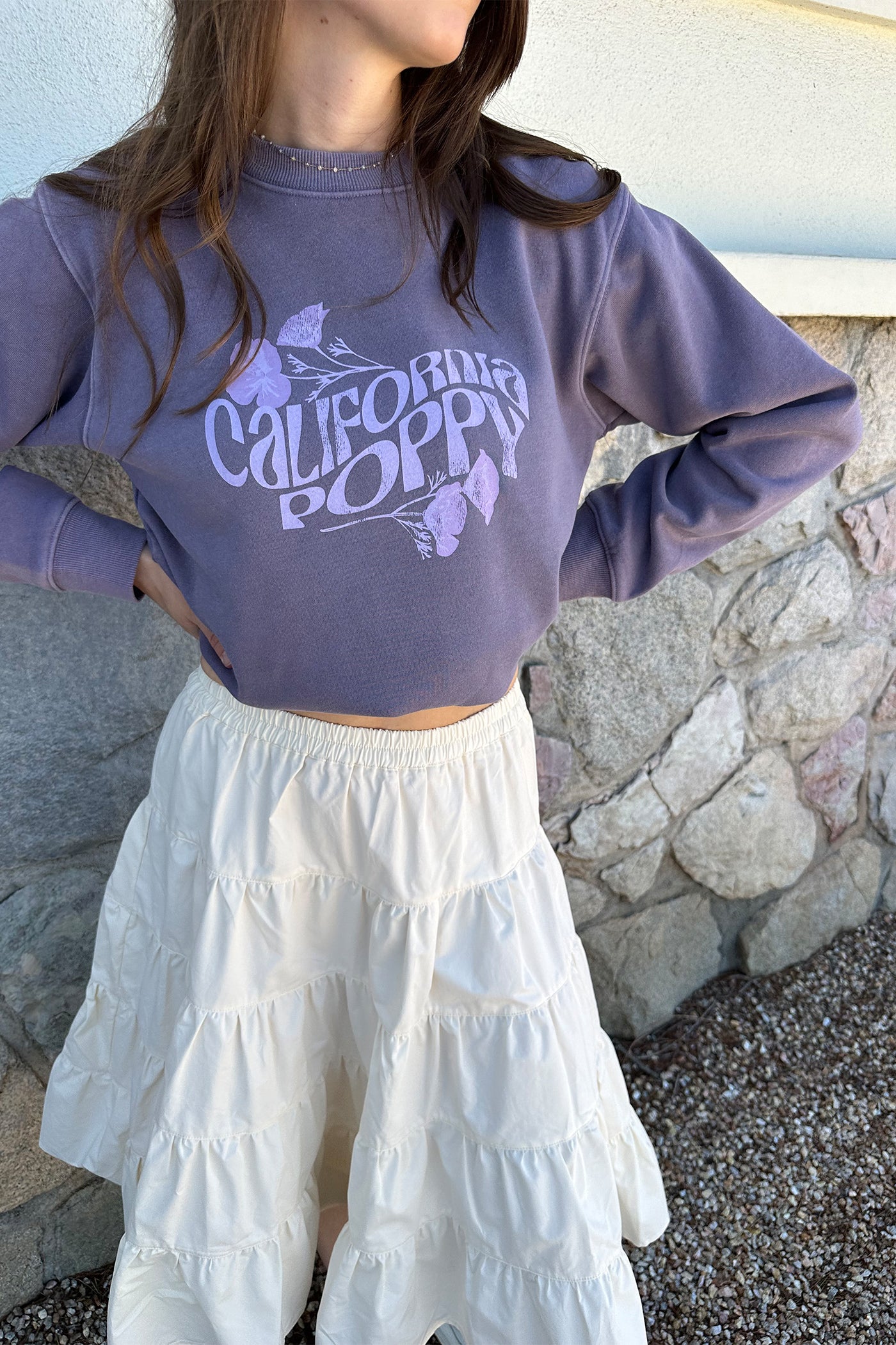 California Poppy Graphic Sweatshirt