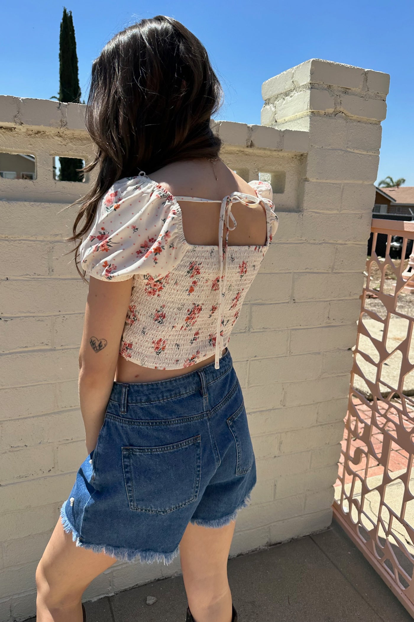 Floral Babydoll Corset Top
