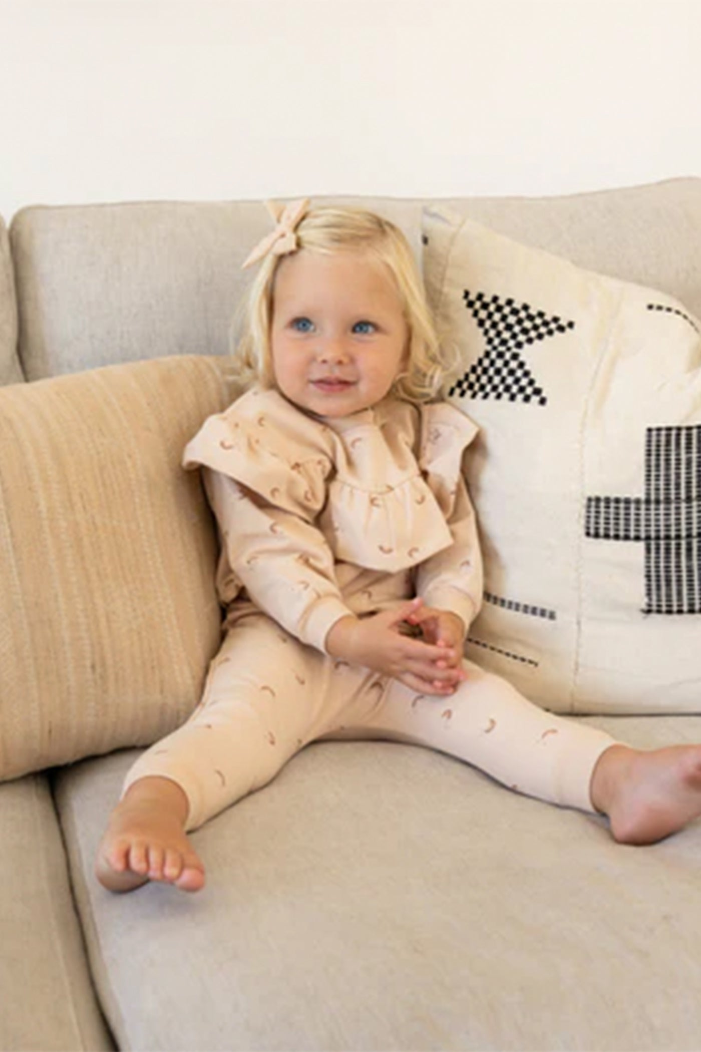 Ruffle Fleece Sweatshirt by Quincy Mae