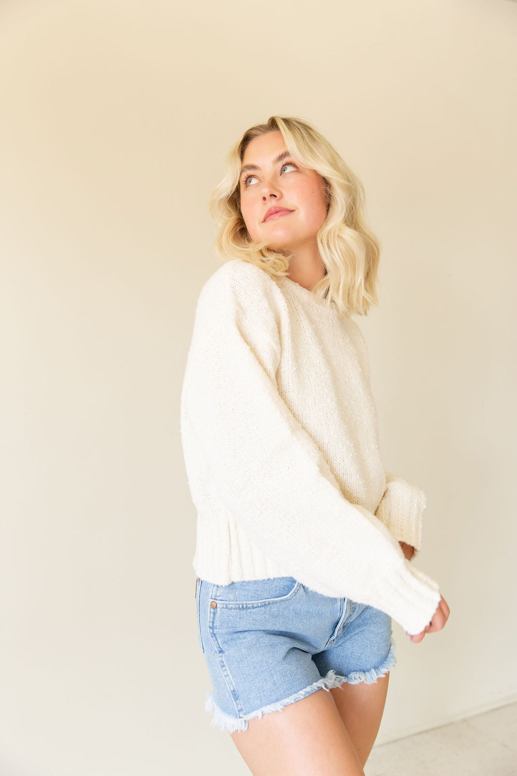 Cream Knit Sweater