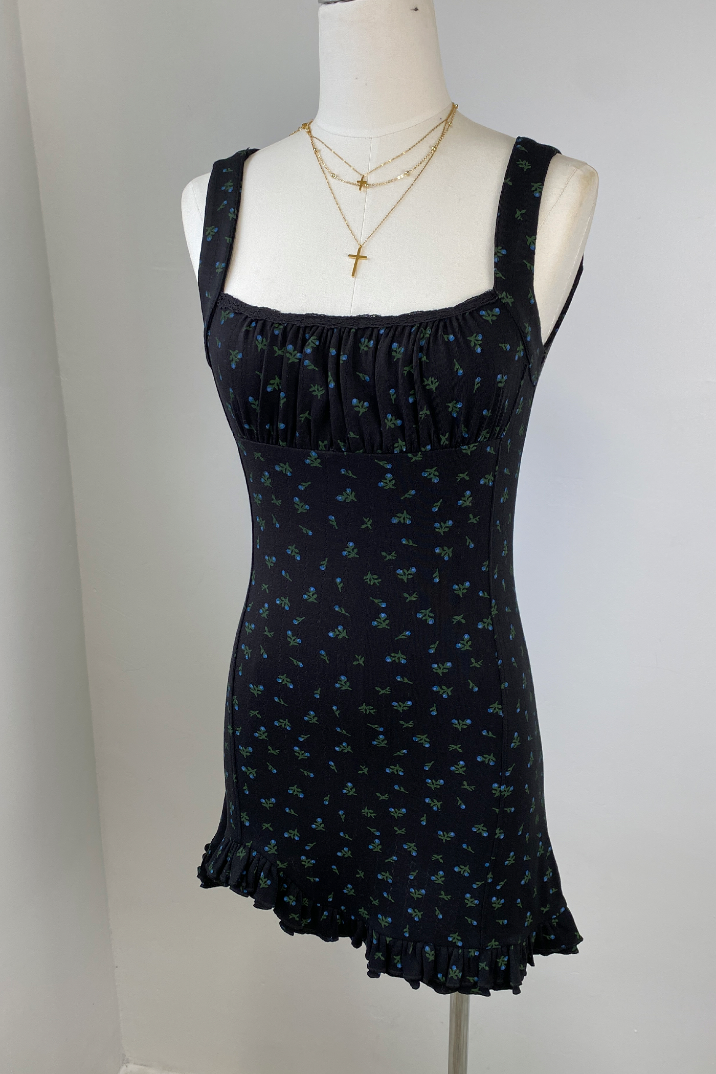 Ditsy Floral Sleeveless Dress
