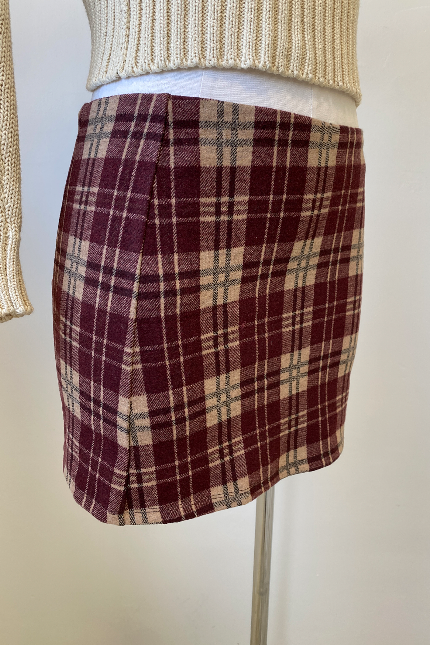 Plaid Mini Skort