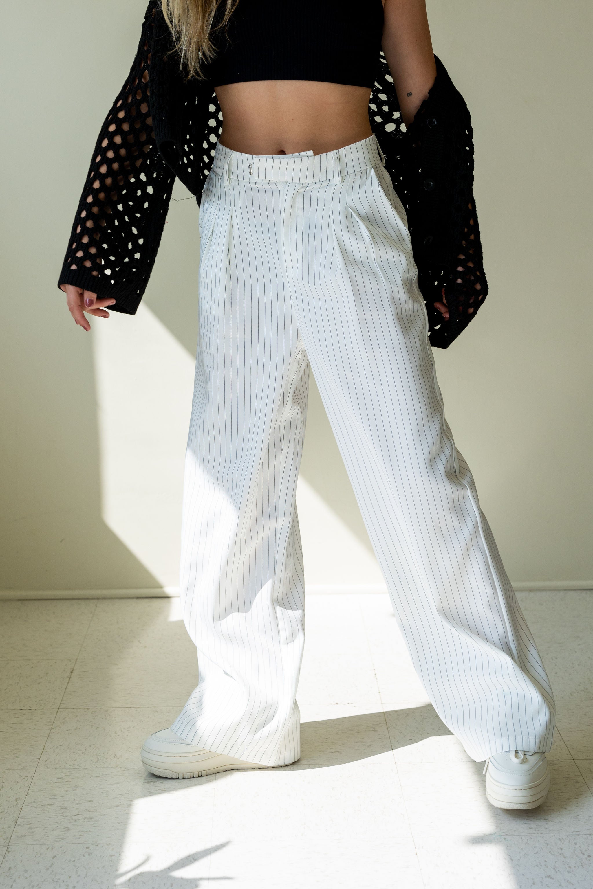 Falling Now Striped Pants