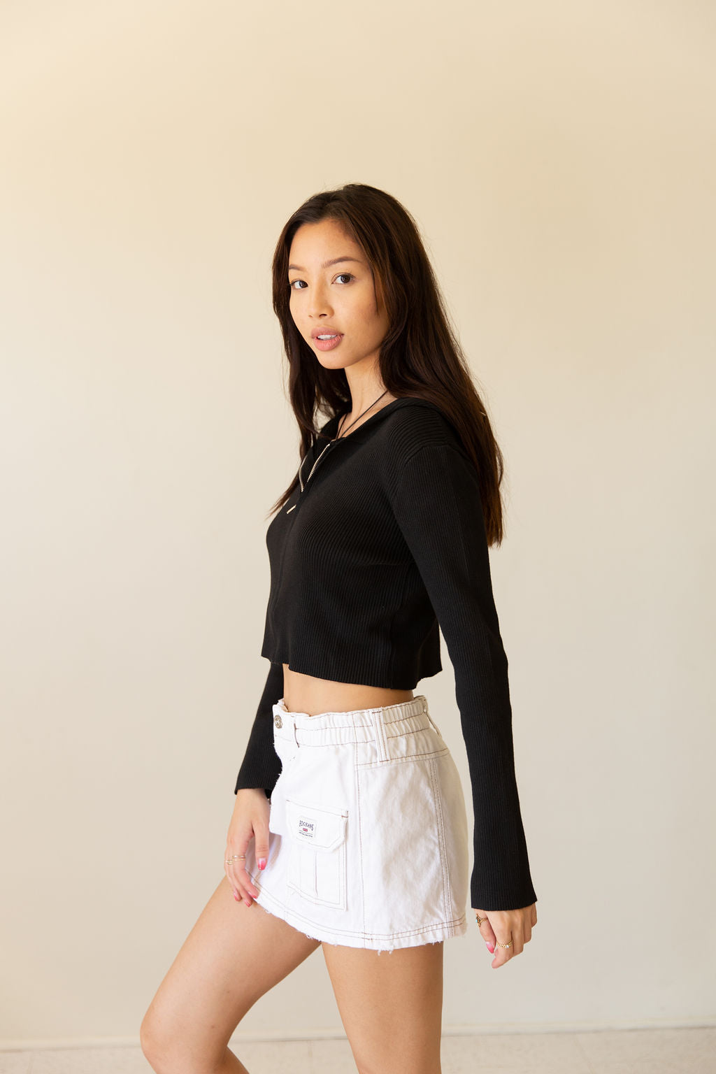 Without This Hooded Crop Sweater