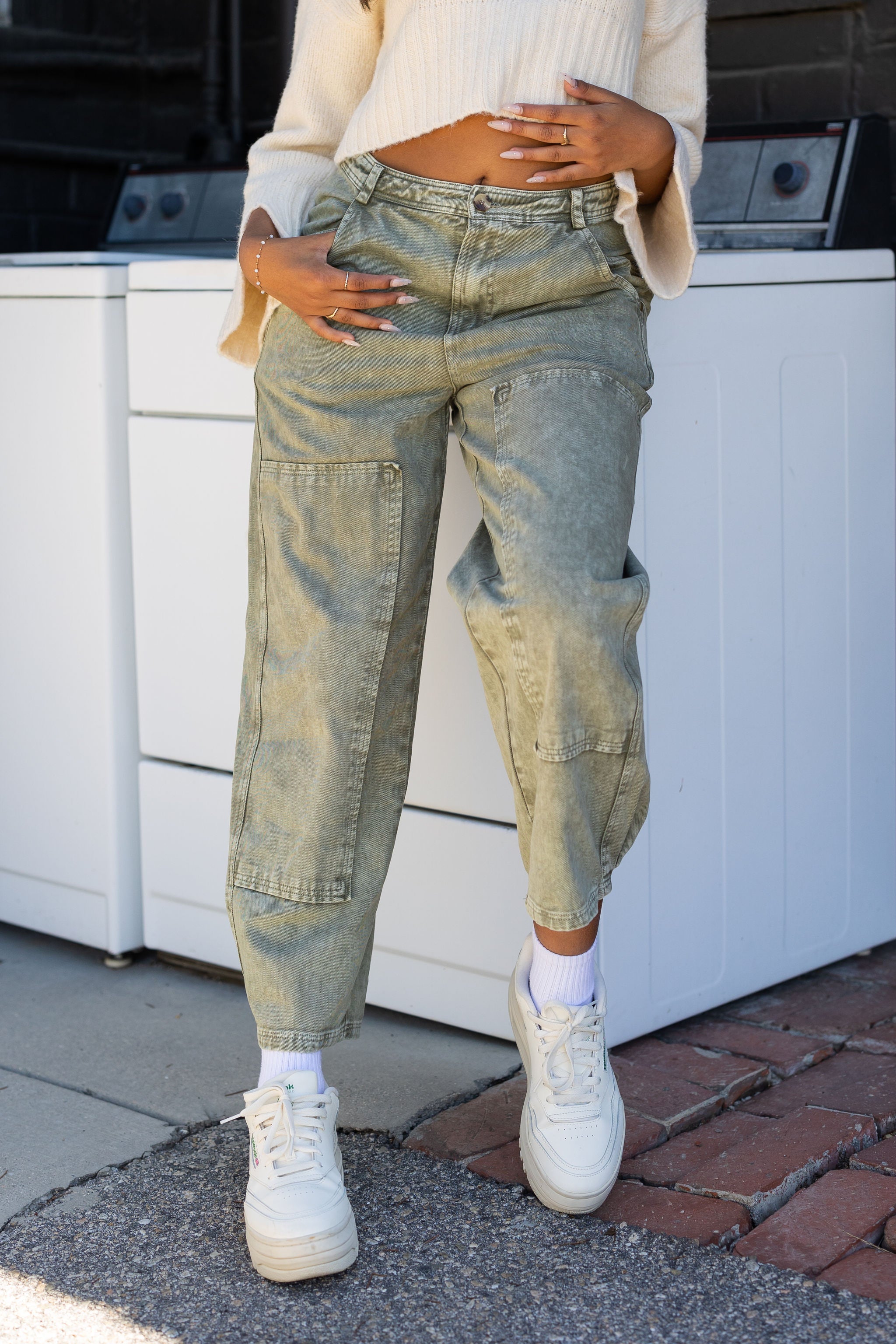 Everyone Else Paneled Crop Jeans by For Good