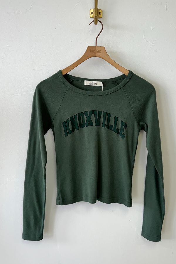 Raglan Graphic Long Sleeve Top