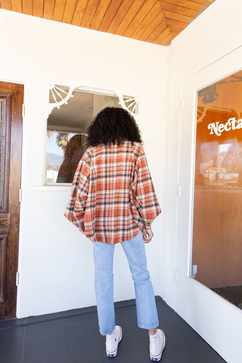 Leaving Now Flannel Shacket by For Good
