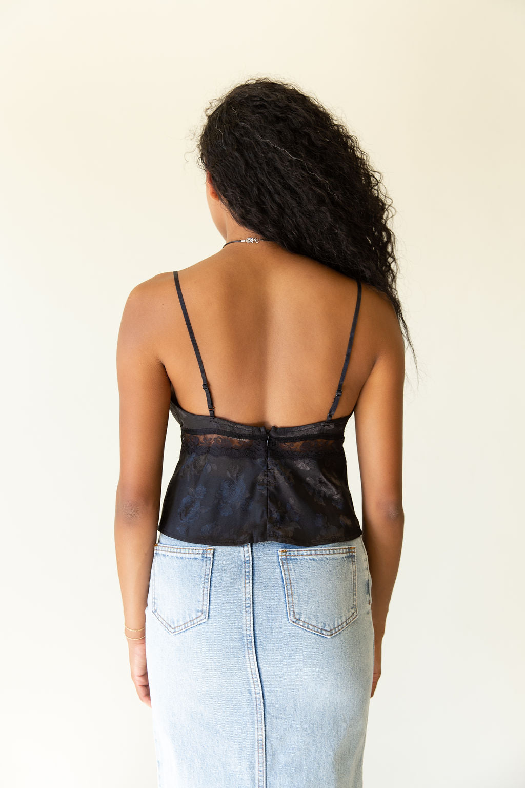 Hating Goodbye Satin Cami Top