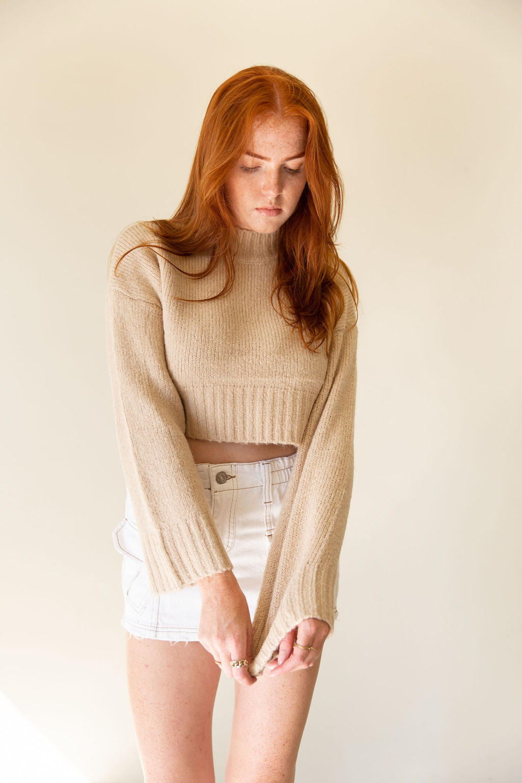 Fall Away Crop Sweater