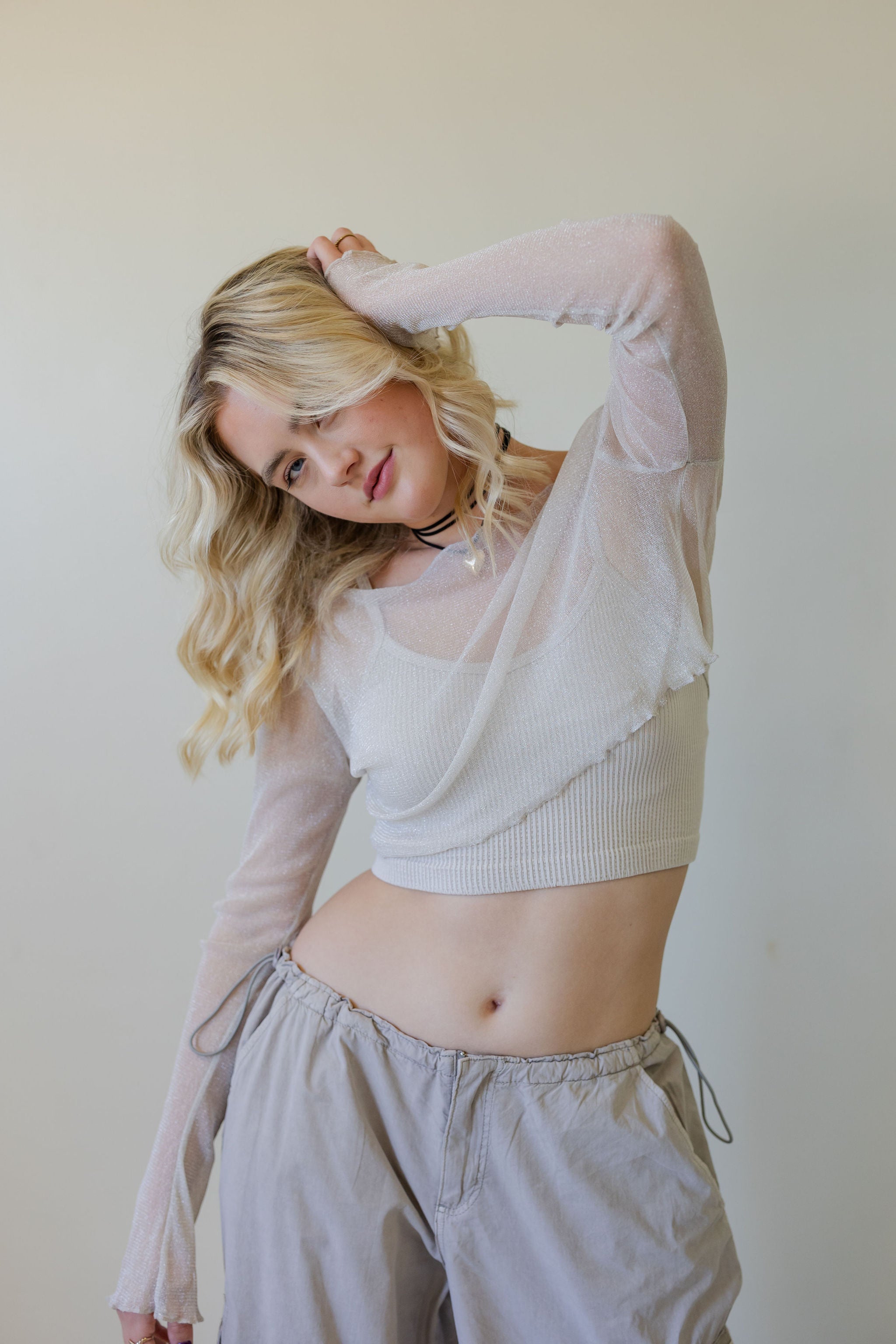 Forever Yours Long Sleeve Sheer Top