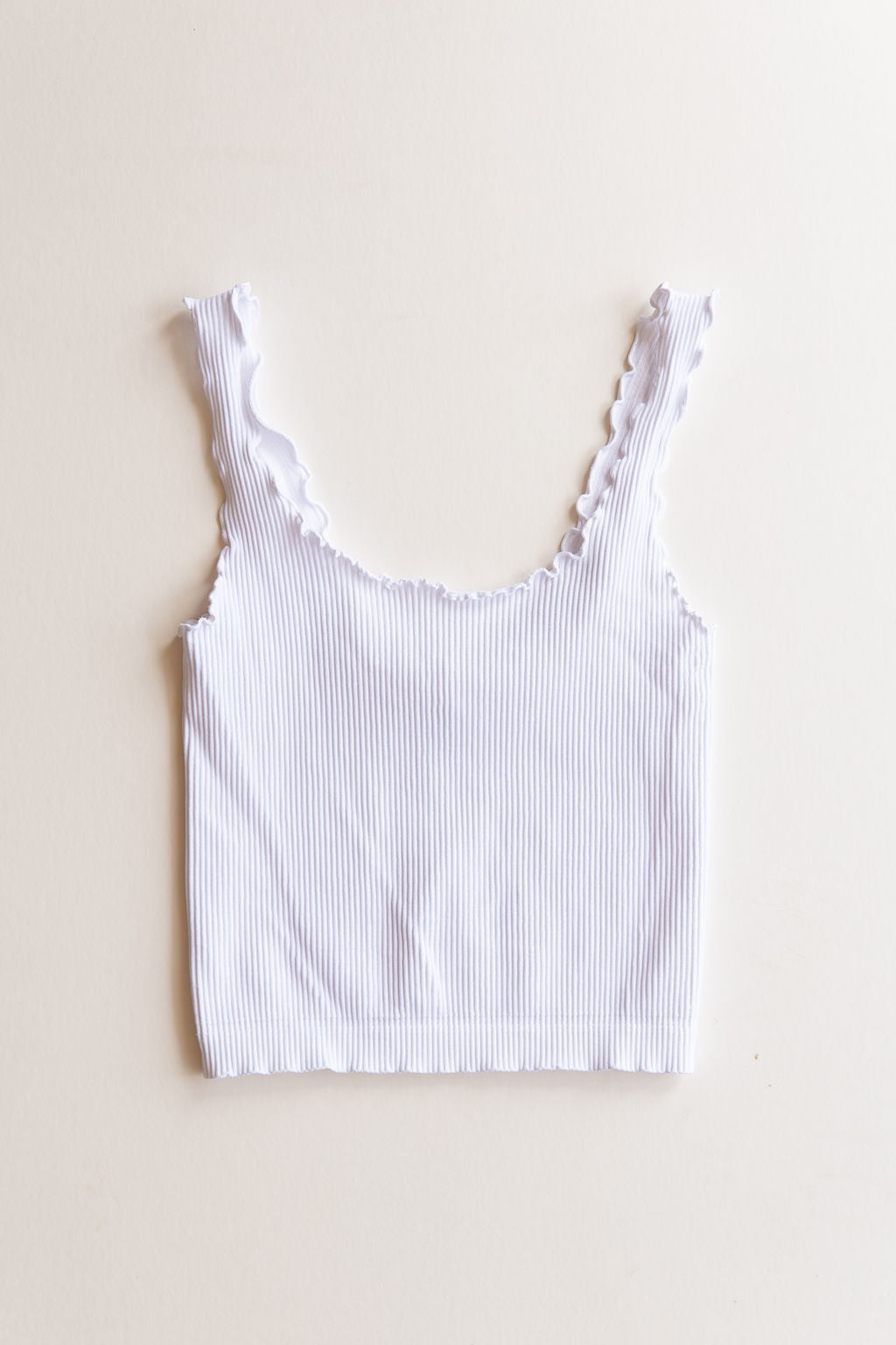 Lasting Love Ruffled Hem Sleeveless Top
