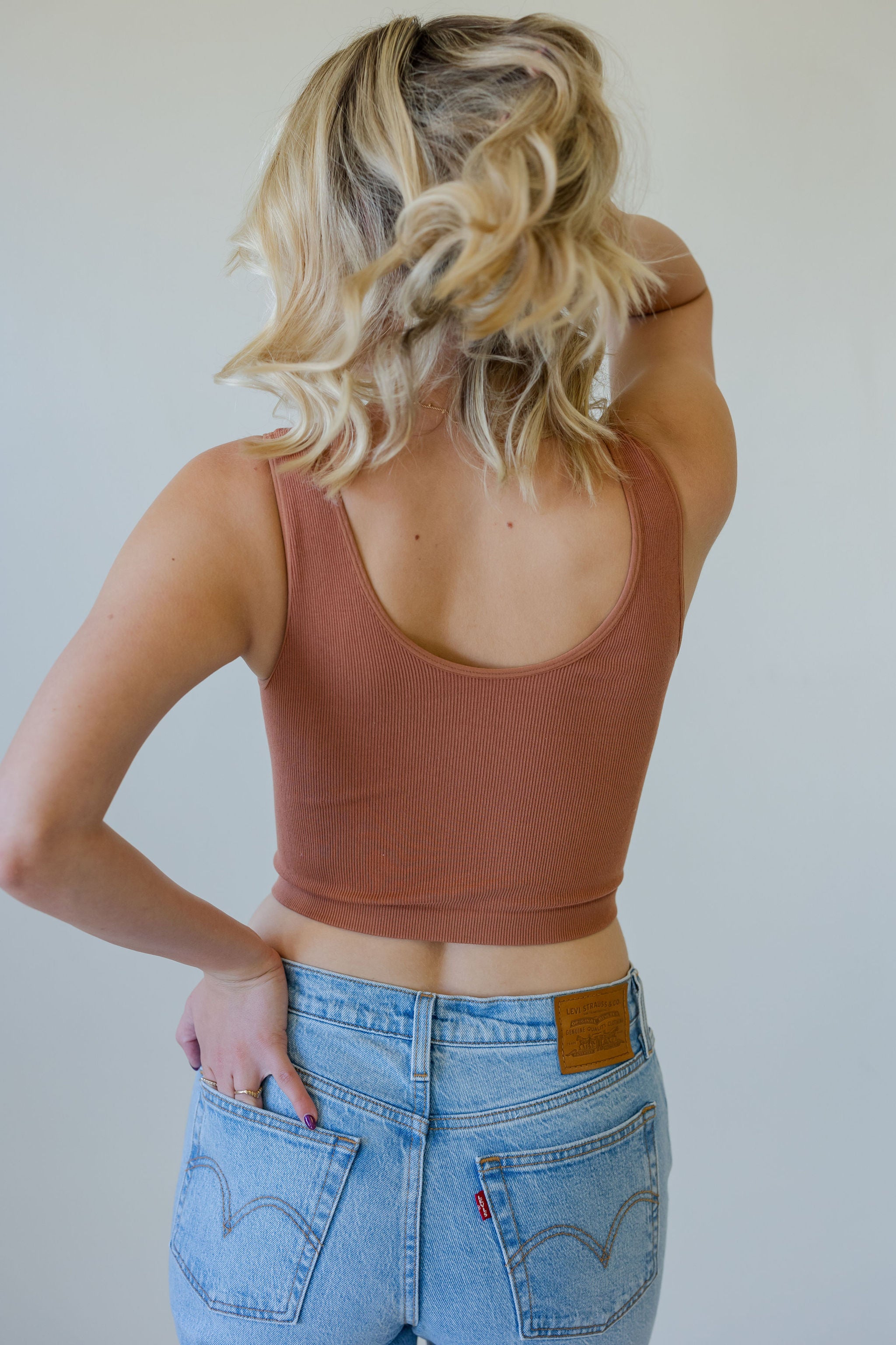 The Basics Ribbed Brami Top