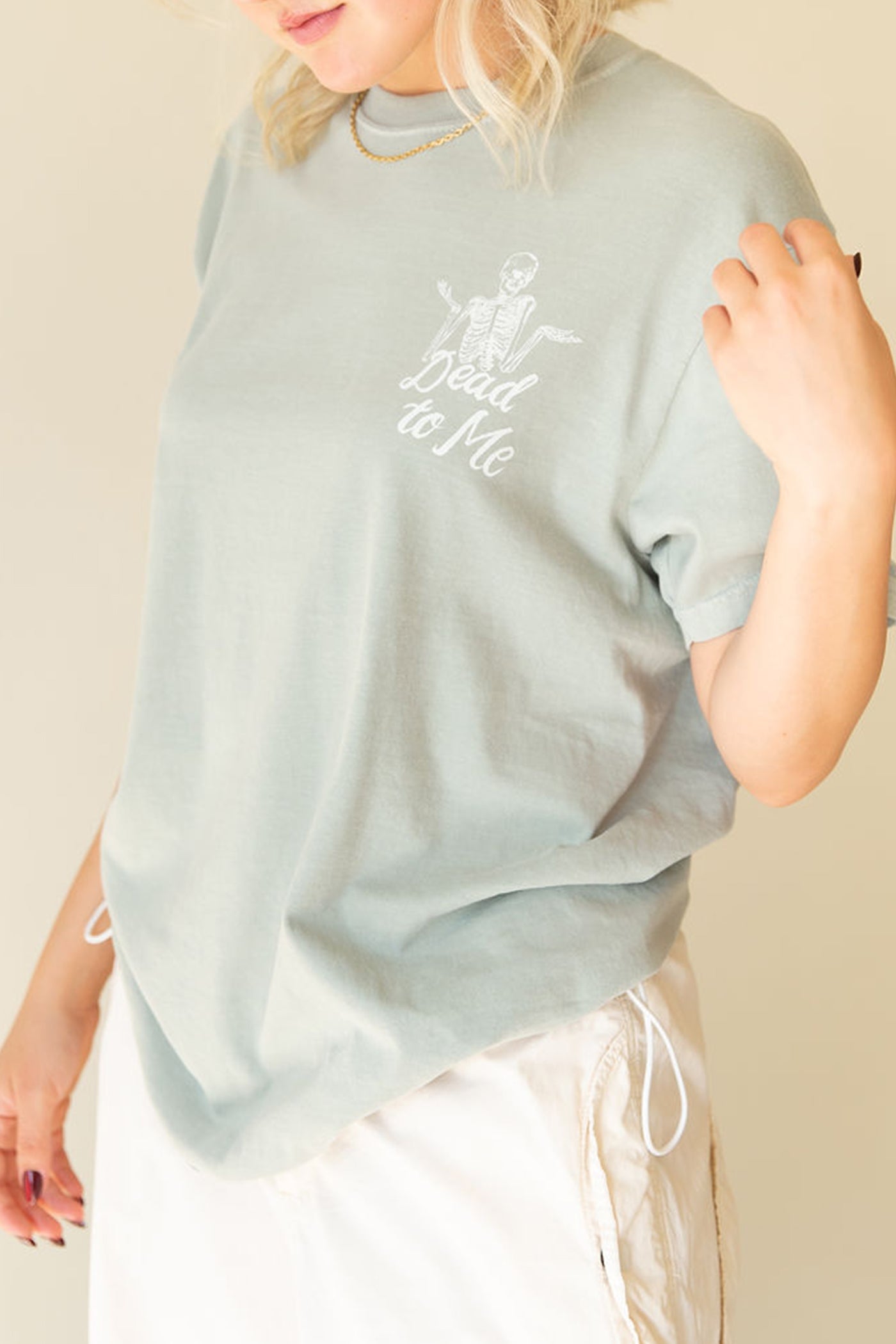 Dead To Me Oversized Graphic Top