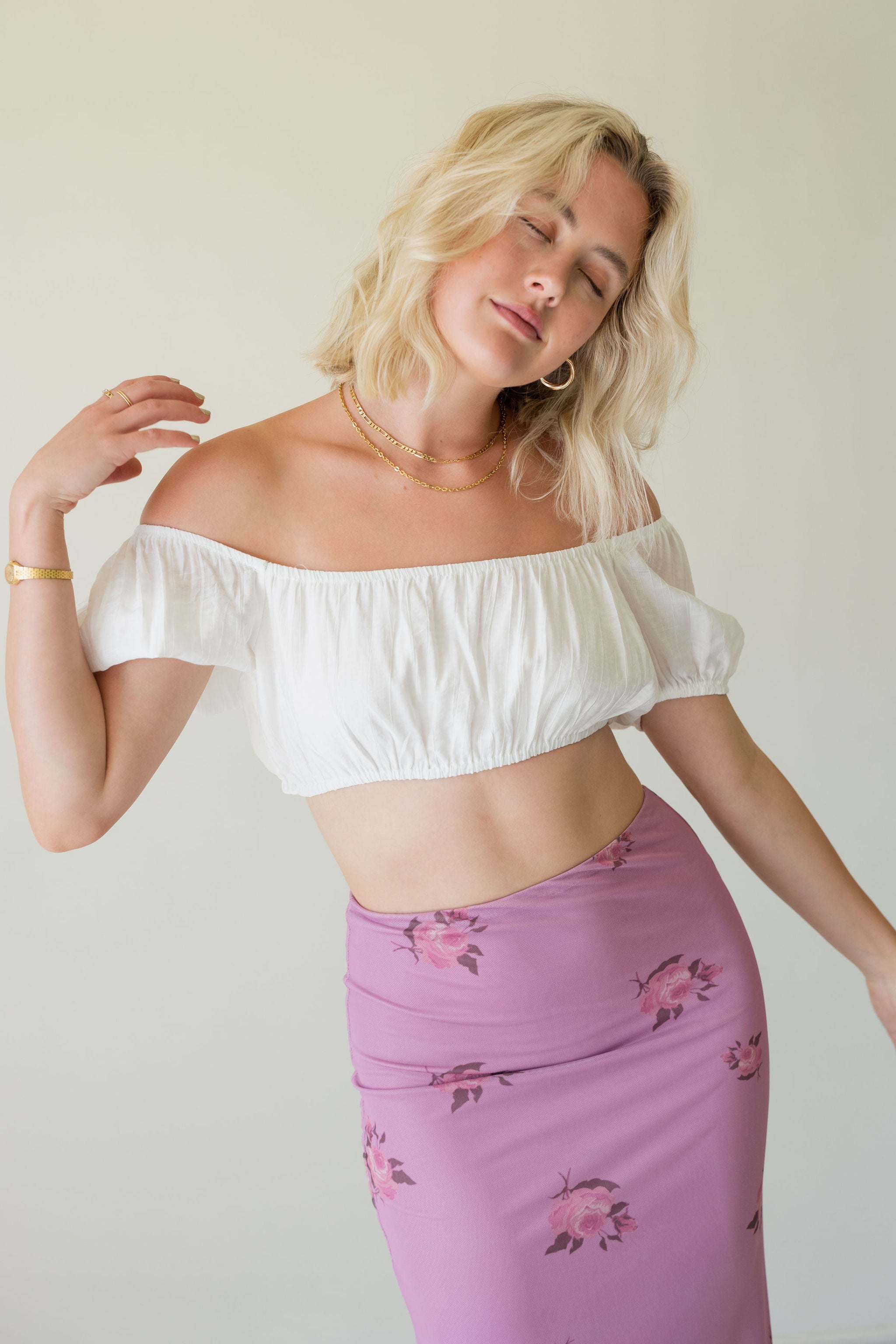 Little Things OTS Crop Top