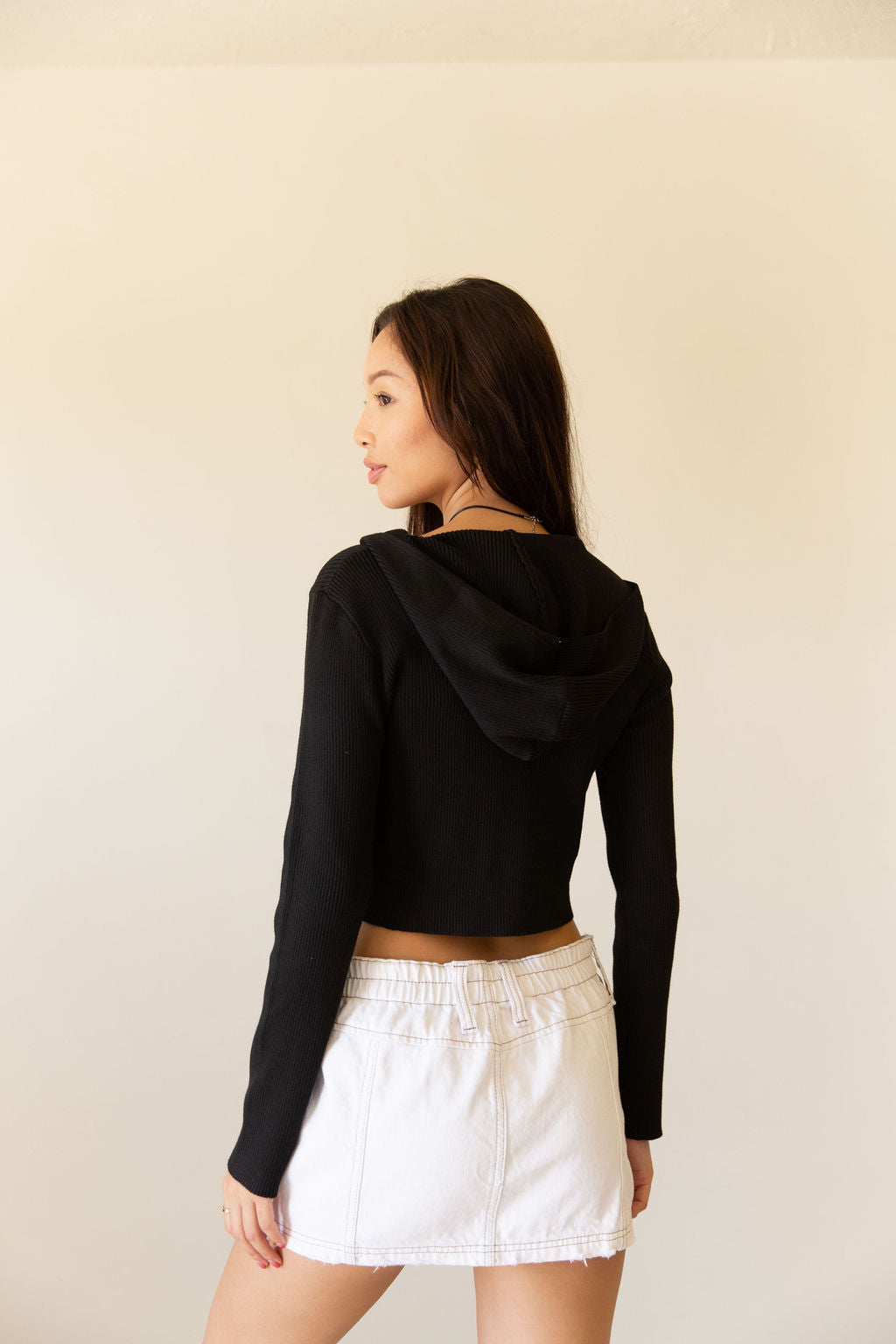 Without This Hooded Crop Sweater
