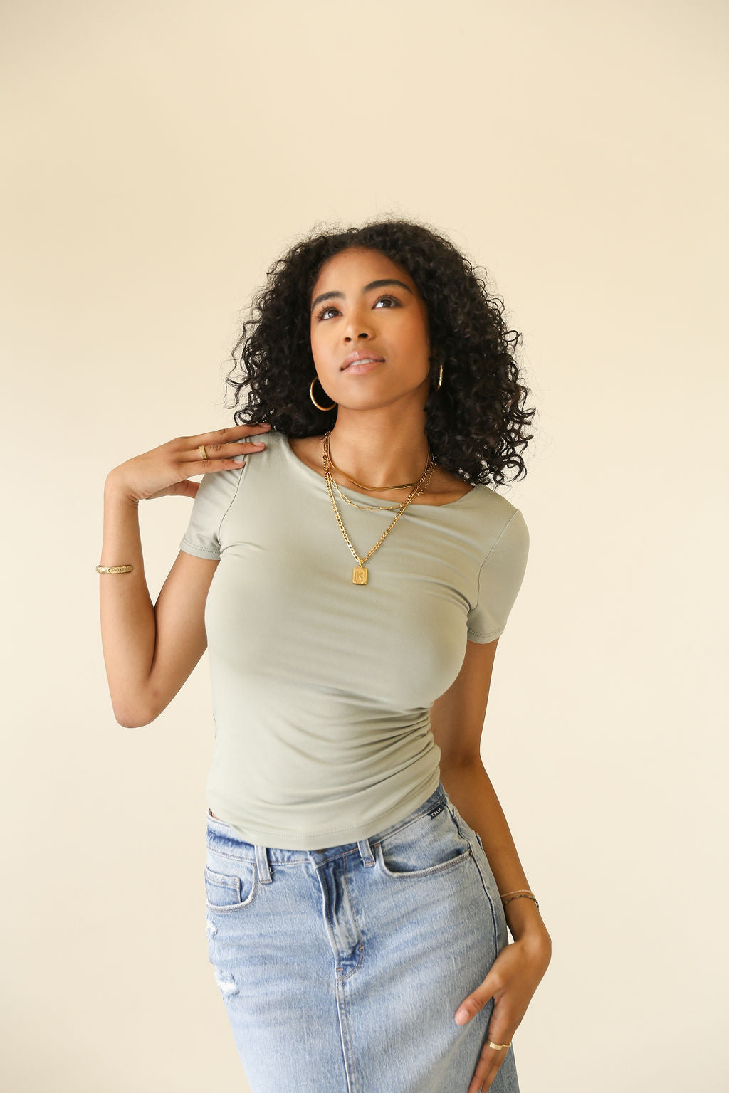 Meet Up Short Sleeve Top by For Good
