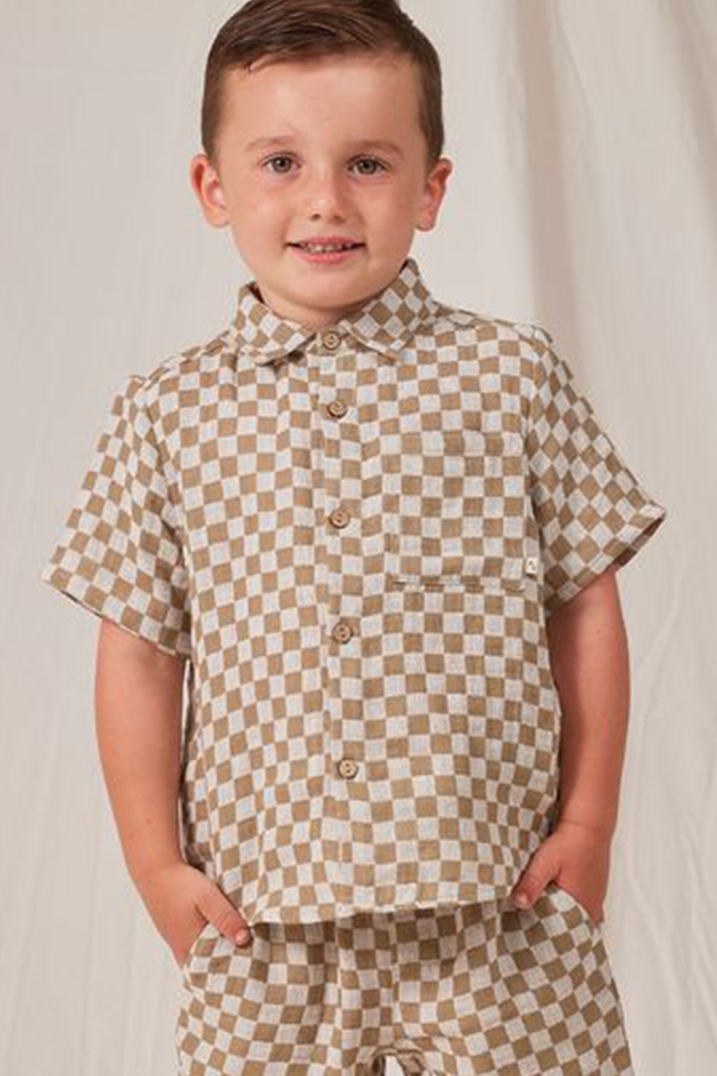 Collared Kids Shirt by Rylee & Cru