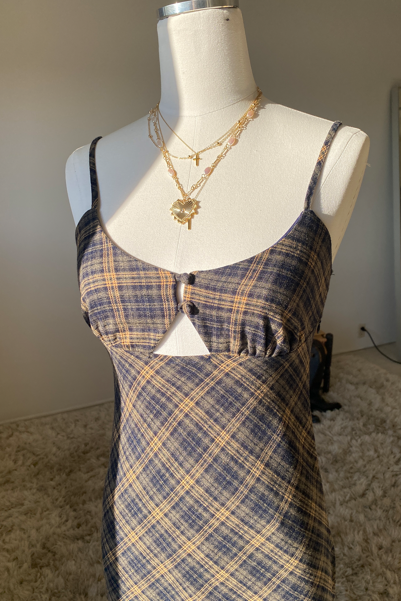 Plaid Maxi Dress