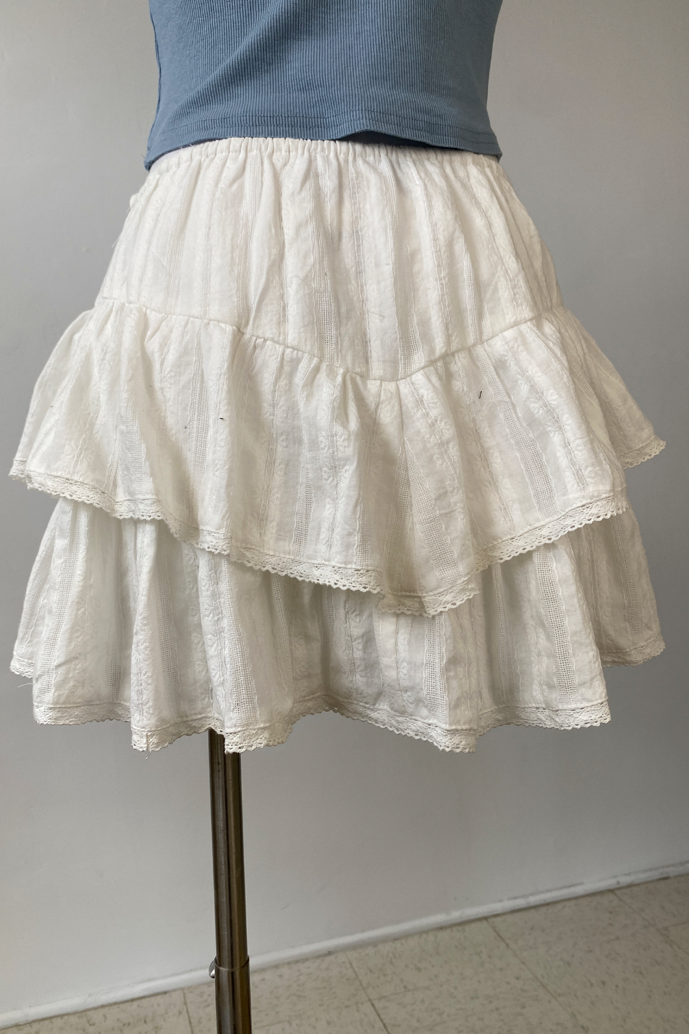 Tiered Ruffle Mini Skort