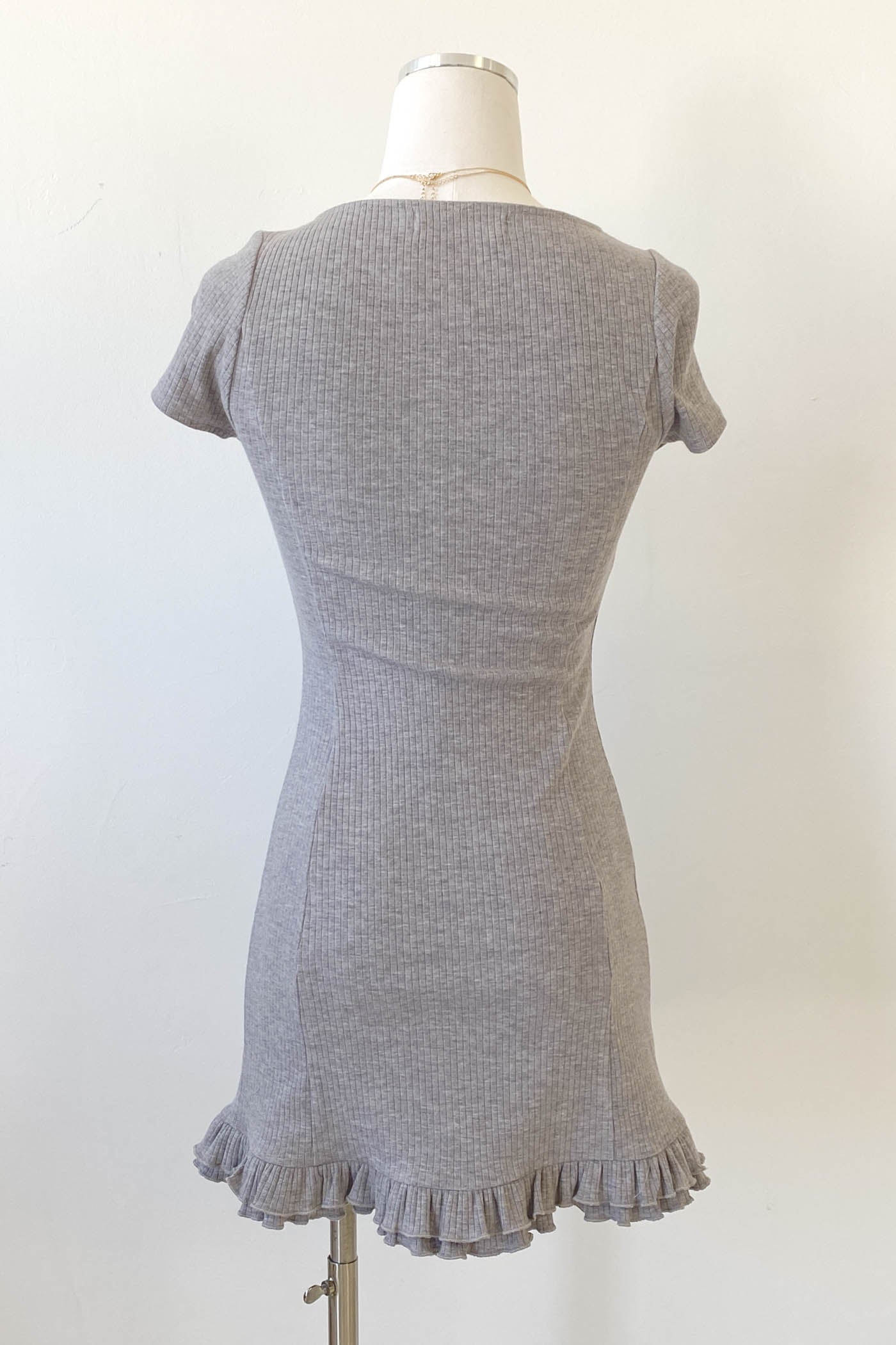 Short Sleeve Grommet Dress