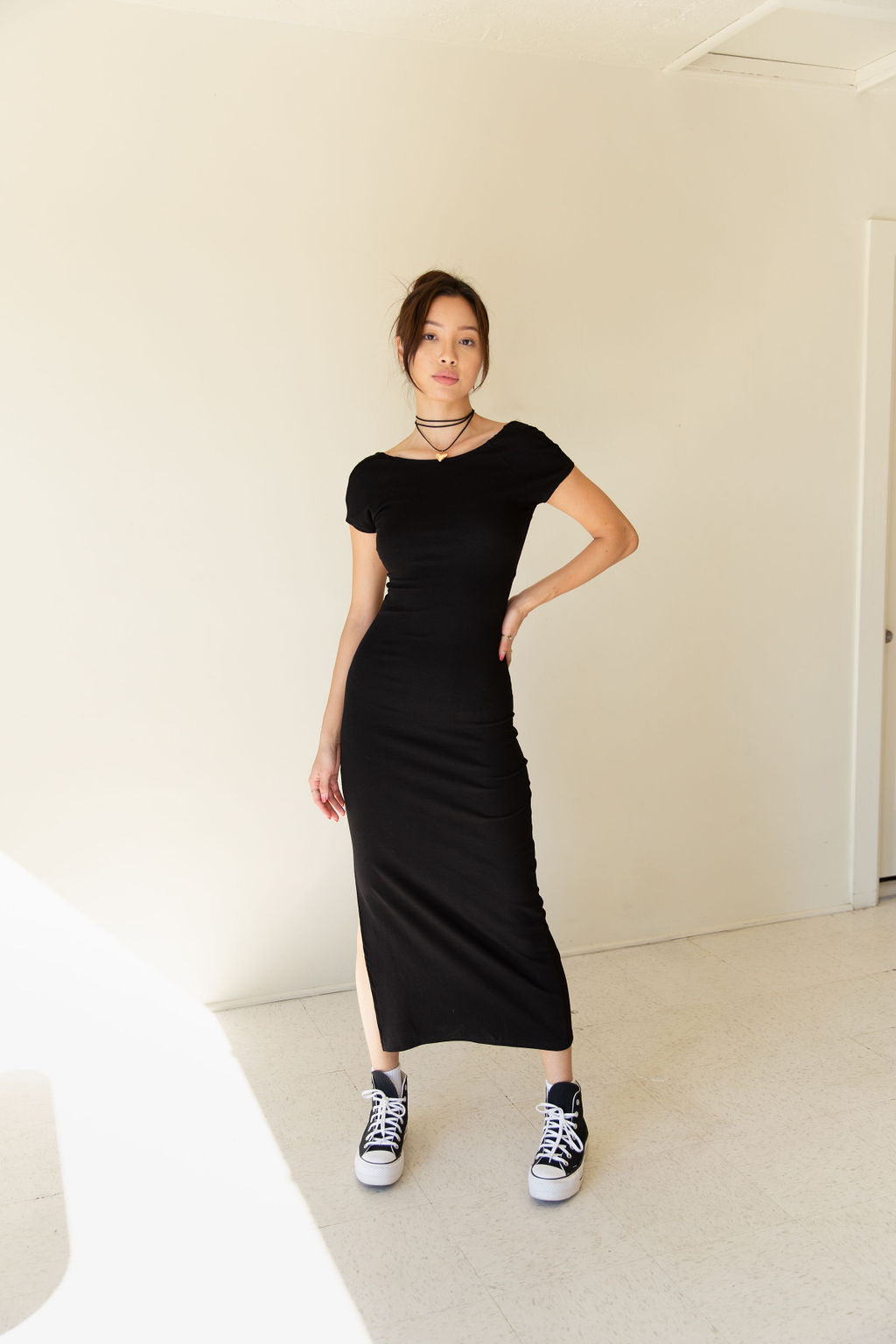 Falling Again Backless Maxi Dress