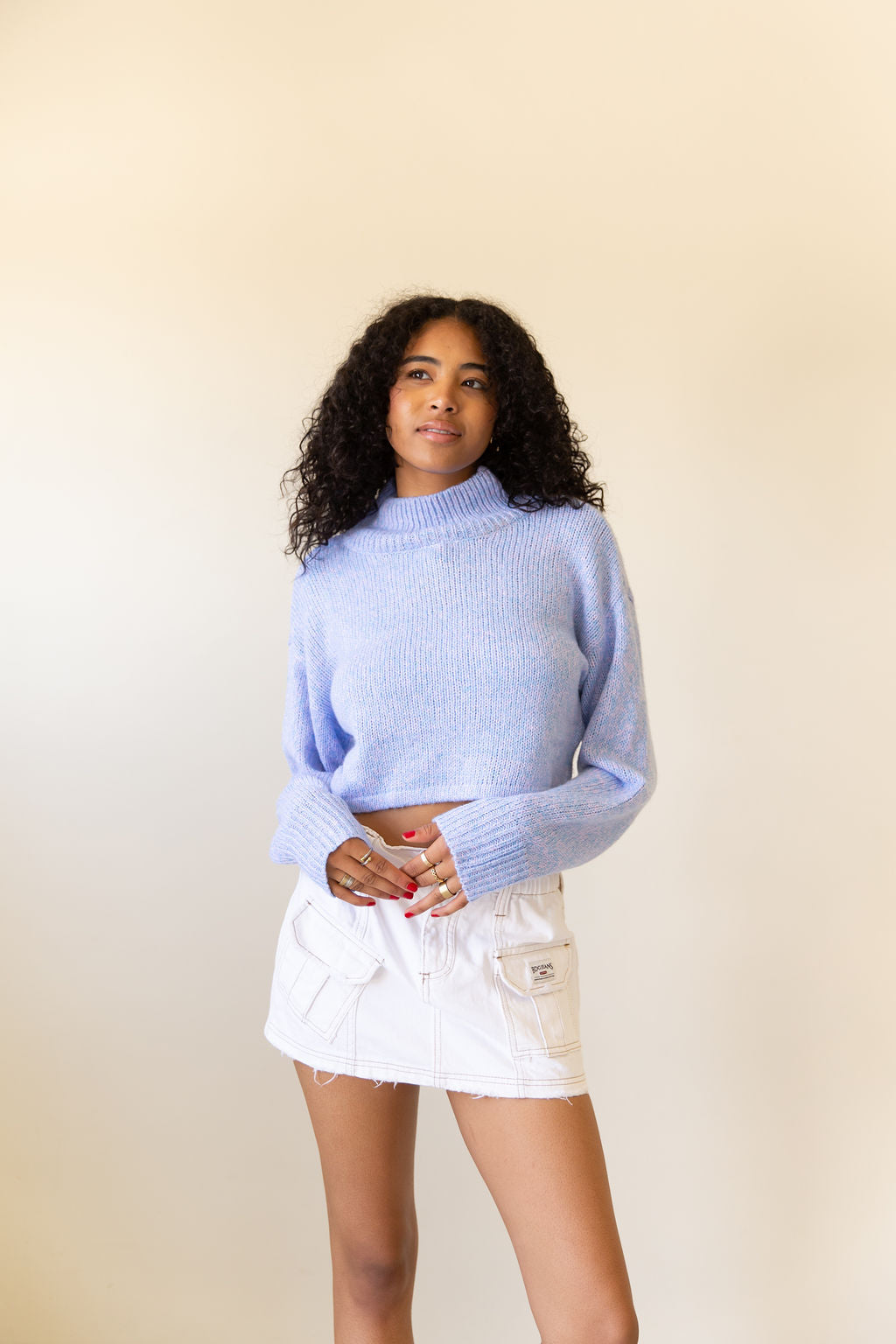 Lovely Lies Knit Crop Sweater
